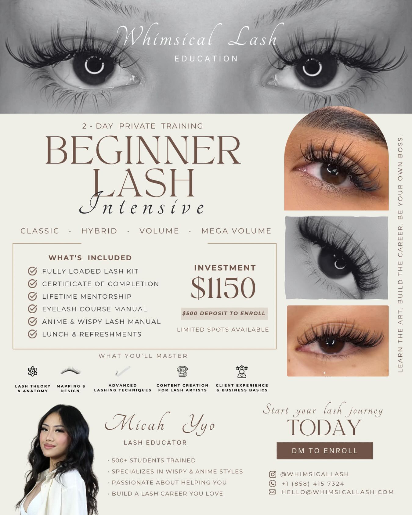 Whimsical Lash Facebook ad