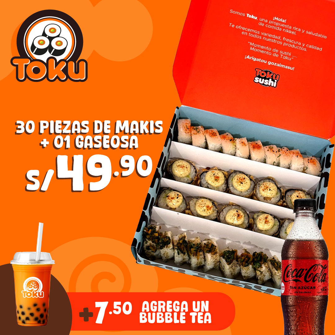 TOKU SUSHI Facebook ad