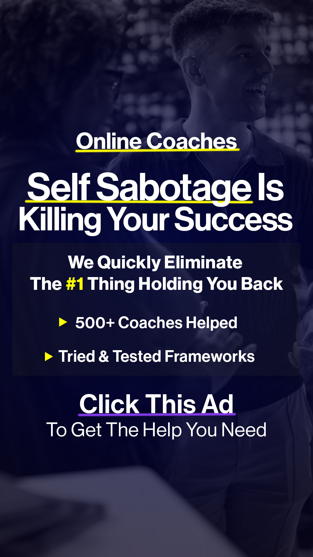 Shaun Holden Life Coaching Ltd Facebook ad