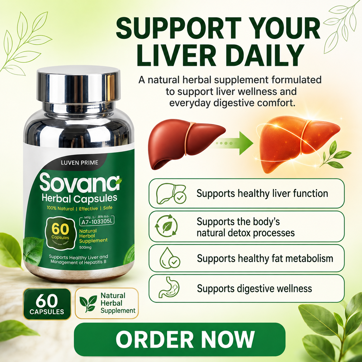 Sovana Herbal Capsules Facebook ad