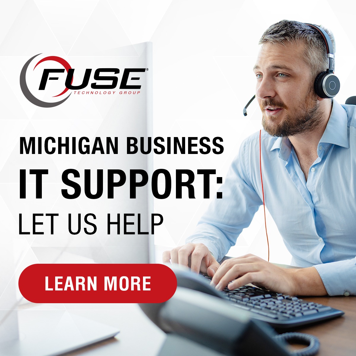 FuseTG Facebook ad: Managed IT Services for Growing Businesses