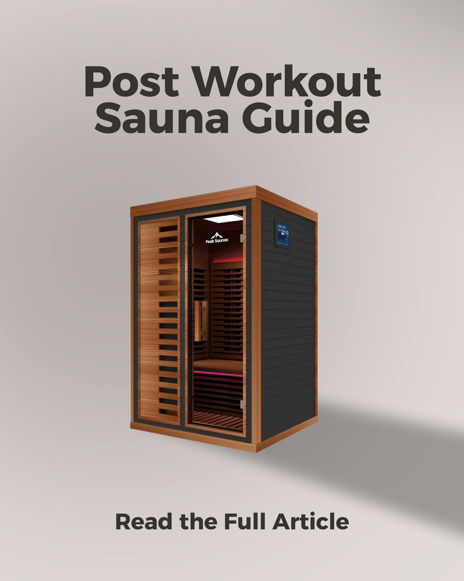 Peak Saunas Facebook ad