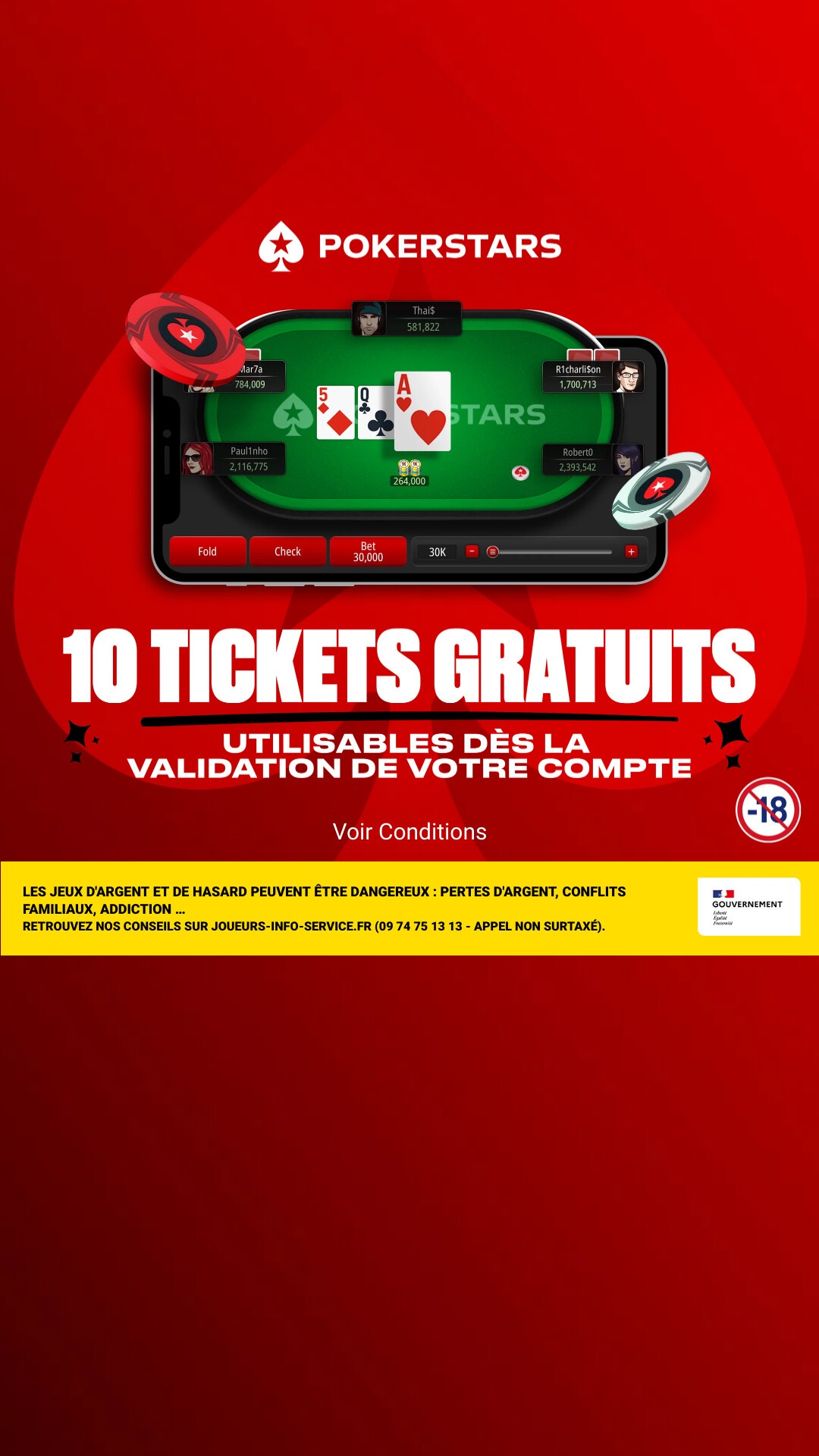 PokerStars Facebook ad