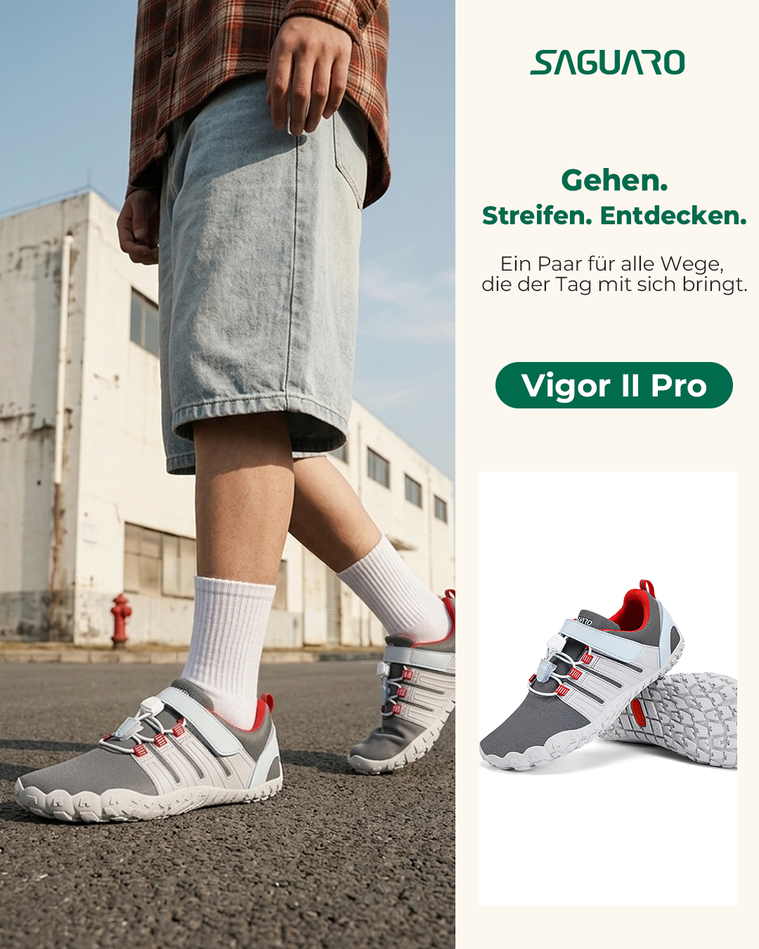 Saguaro De Facebook ad: Gehen. Streifen. Entdecken., Vigor II Pro