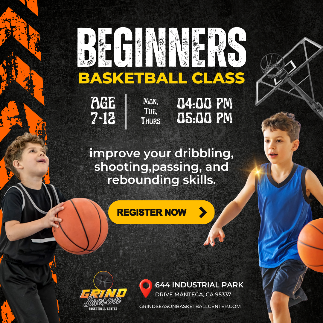 Grind Season Basketball Center Facebook ad: Youth Basketball Training in Manteca!
