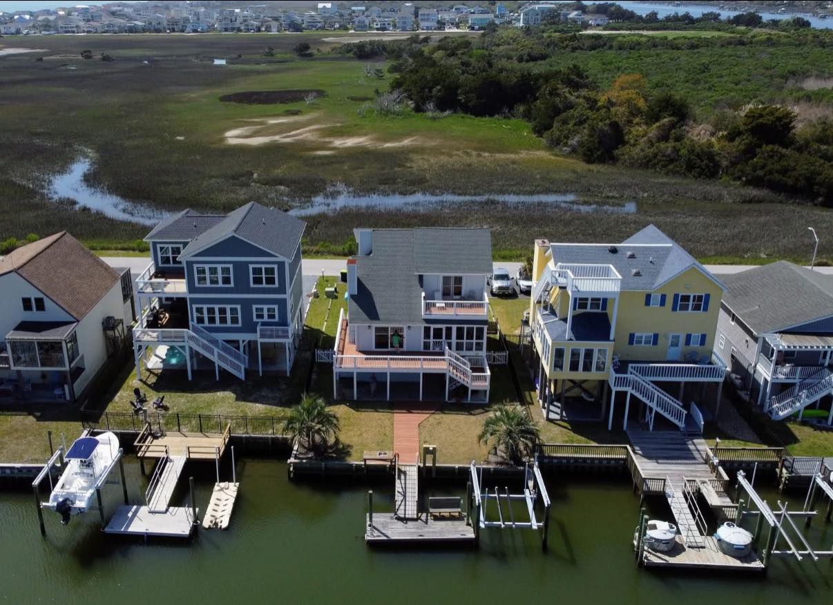 Pier Pressure Holden Beach NC Facebook ad: Home in Holden Beach · ★4.91 · 3 bedrooms · 6 beds · 2.5…