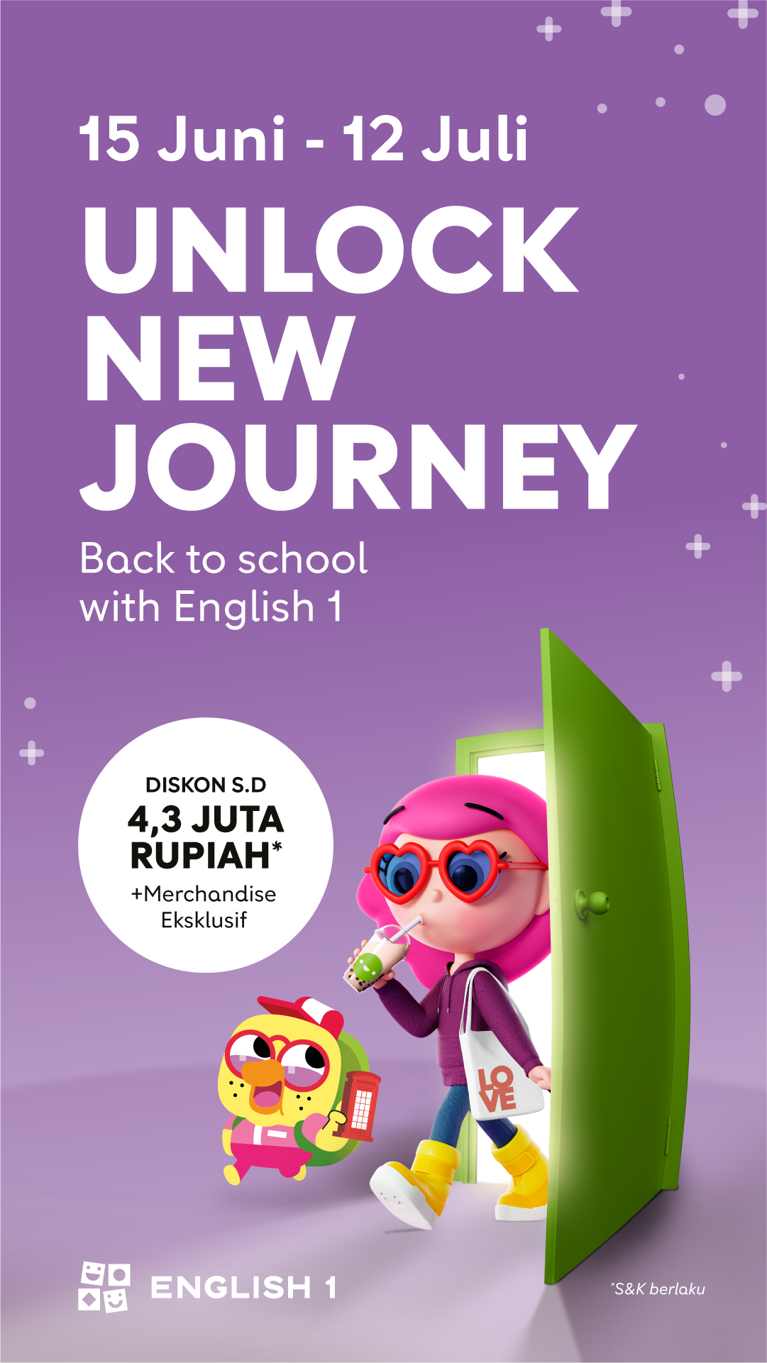 English 1 Indonesia Facebook ad