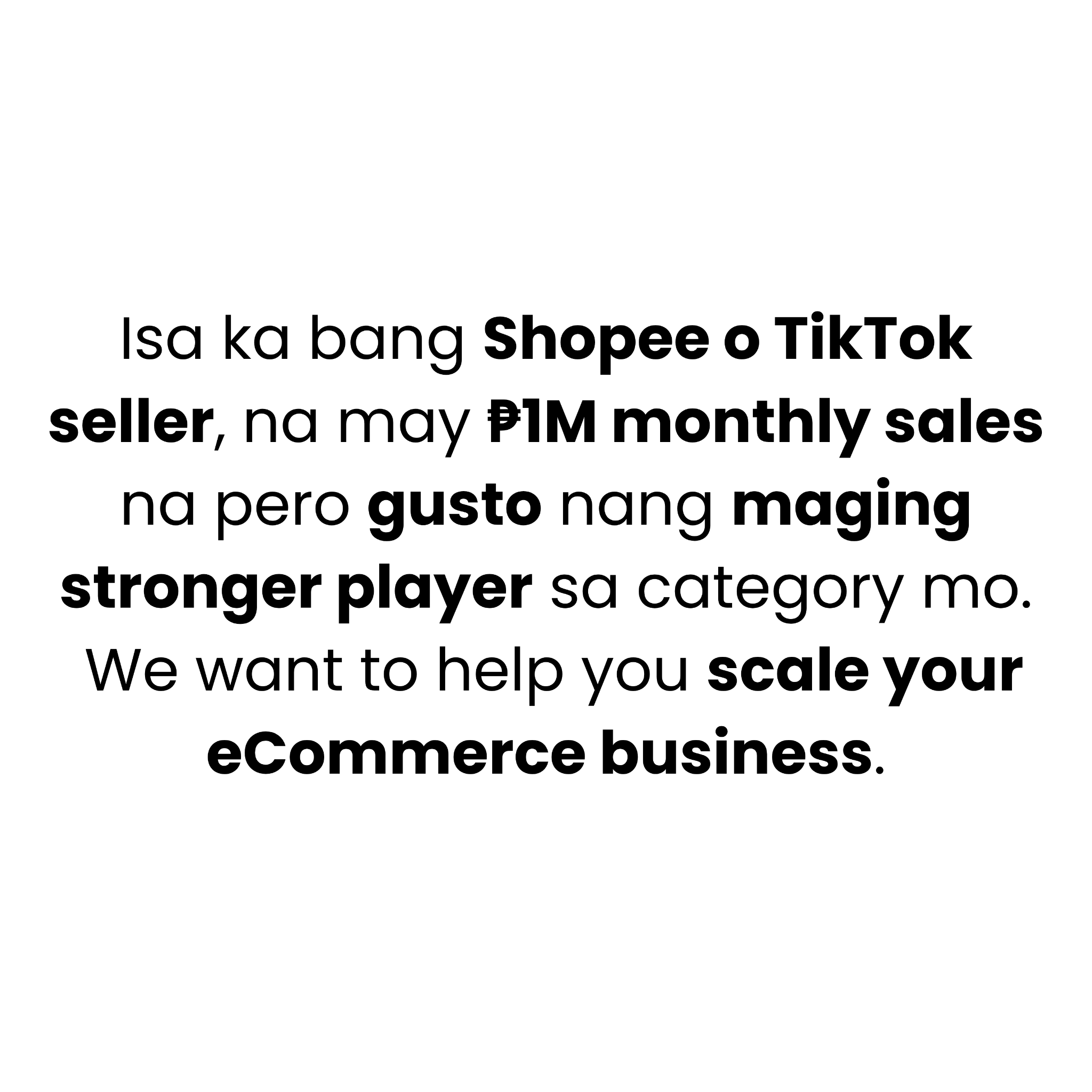 ECOM Accelerator Facebook ad