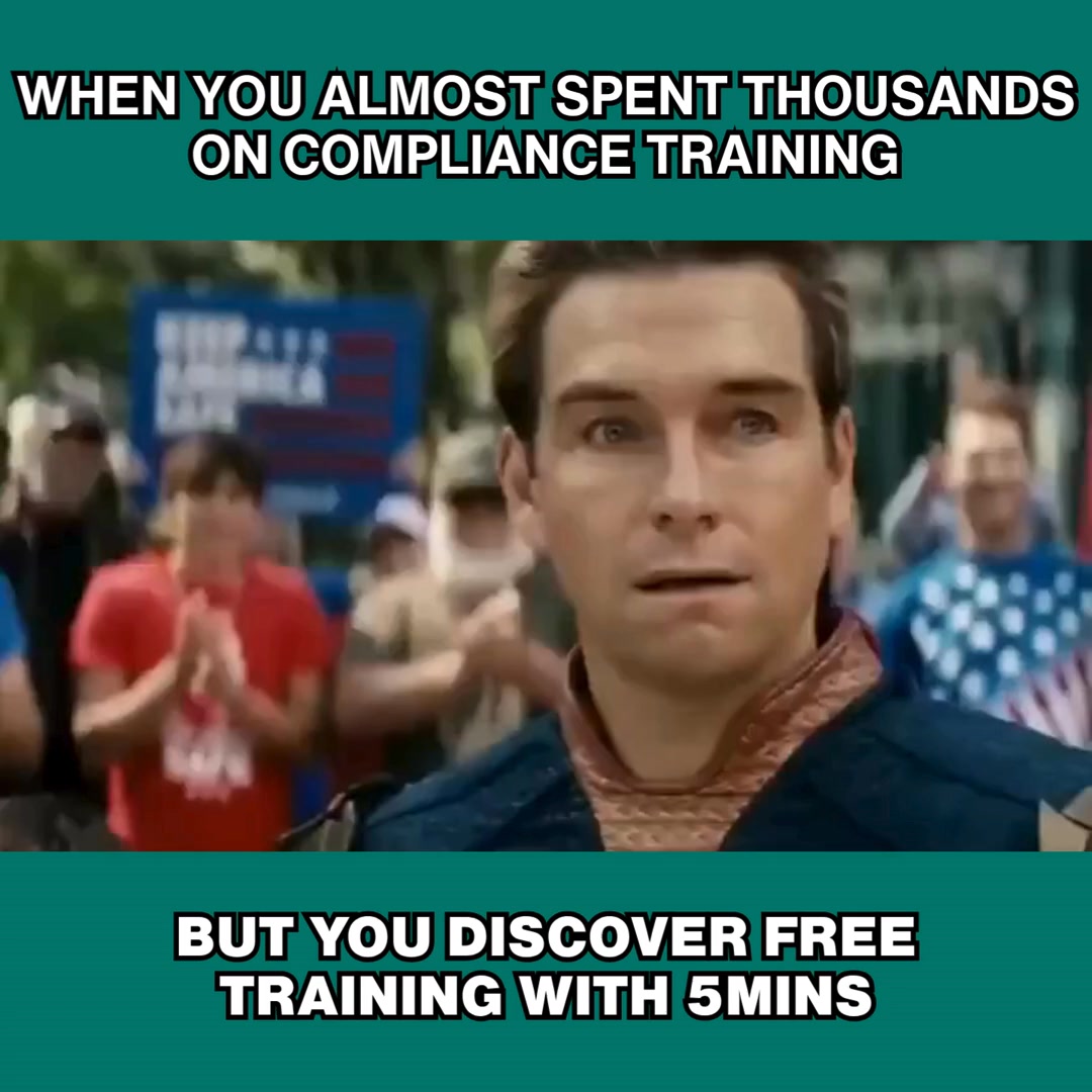 5Mins Facebook ad: Access FREE compliance training for your whole team