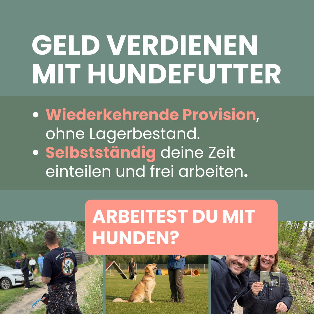 Hundemahlzeit.de Facebook ad: Hundefutter empfehlen und einfach Geld verdienen