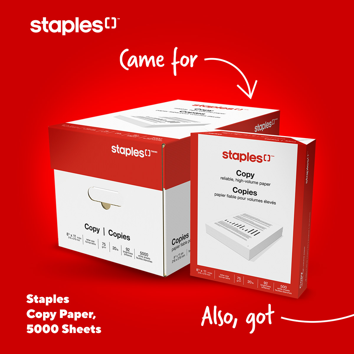 Staples Canada Facebook ad