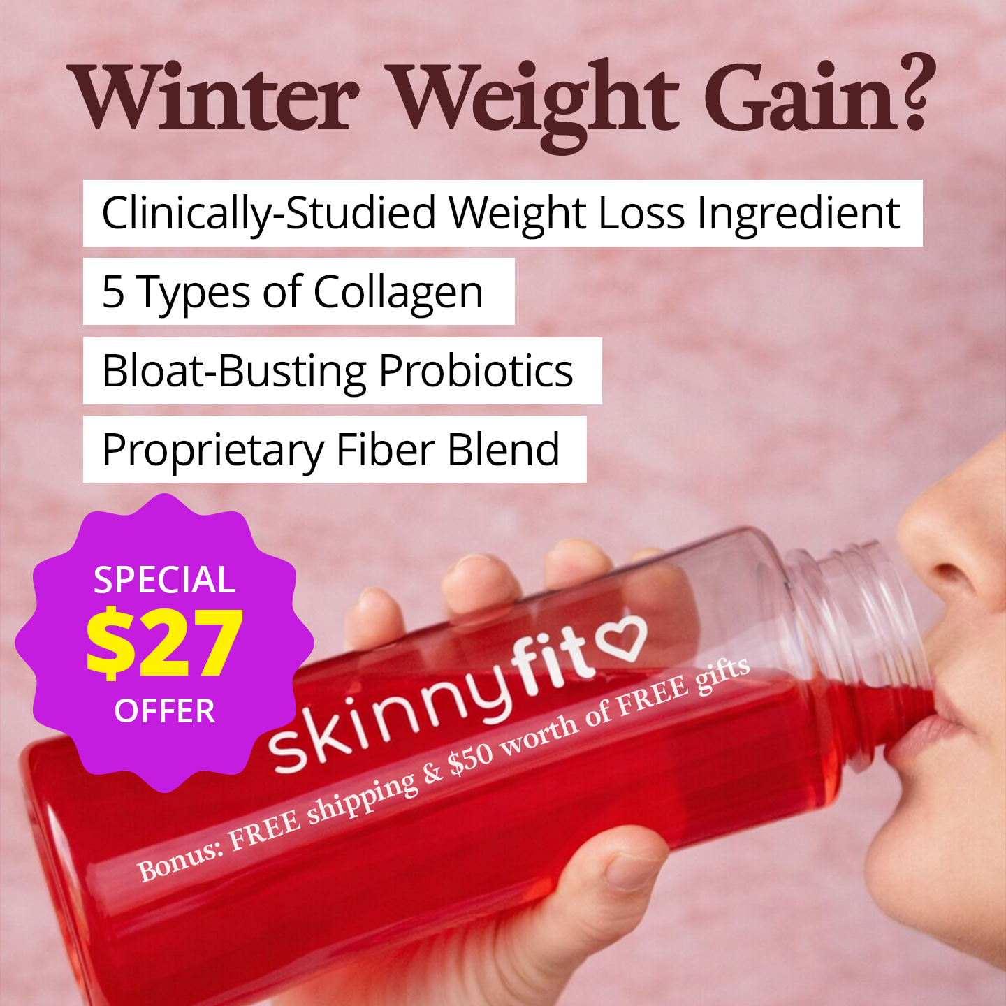 SkinnyFit Facebook ad