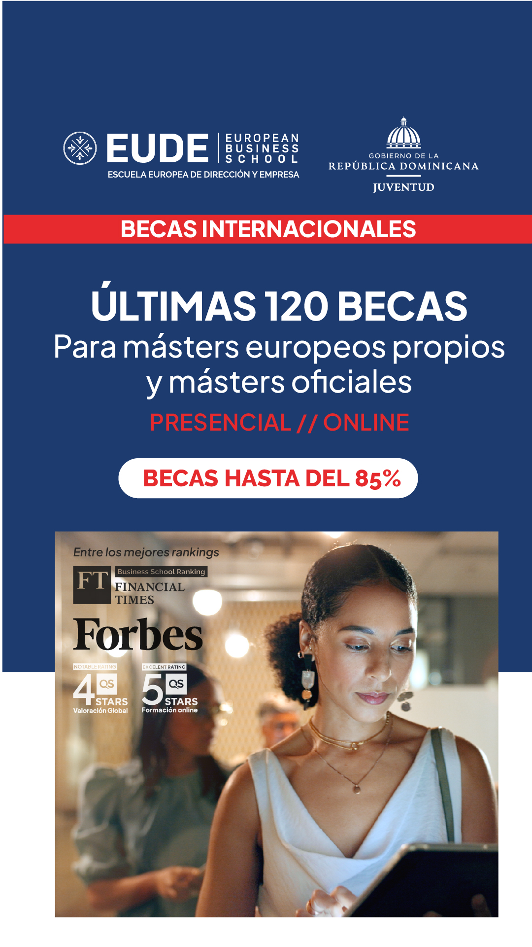 EUDE Business School Escuela Europea de Dirección y Empresa Facebook ad