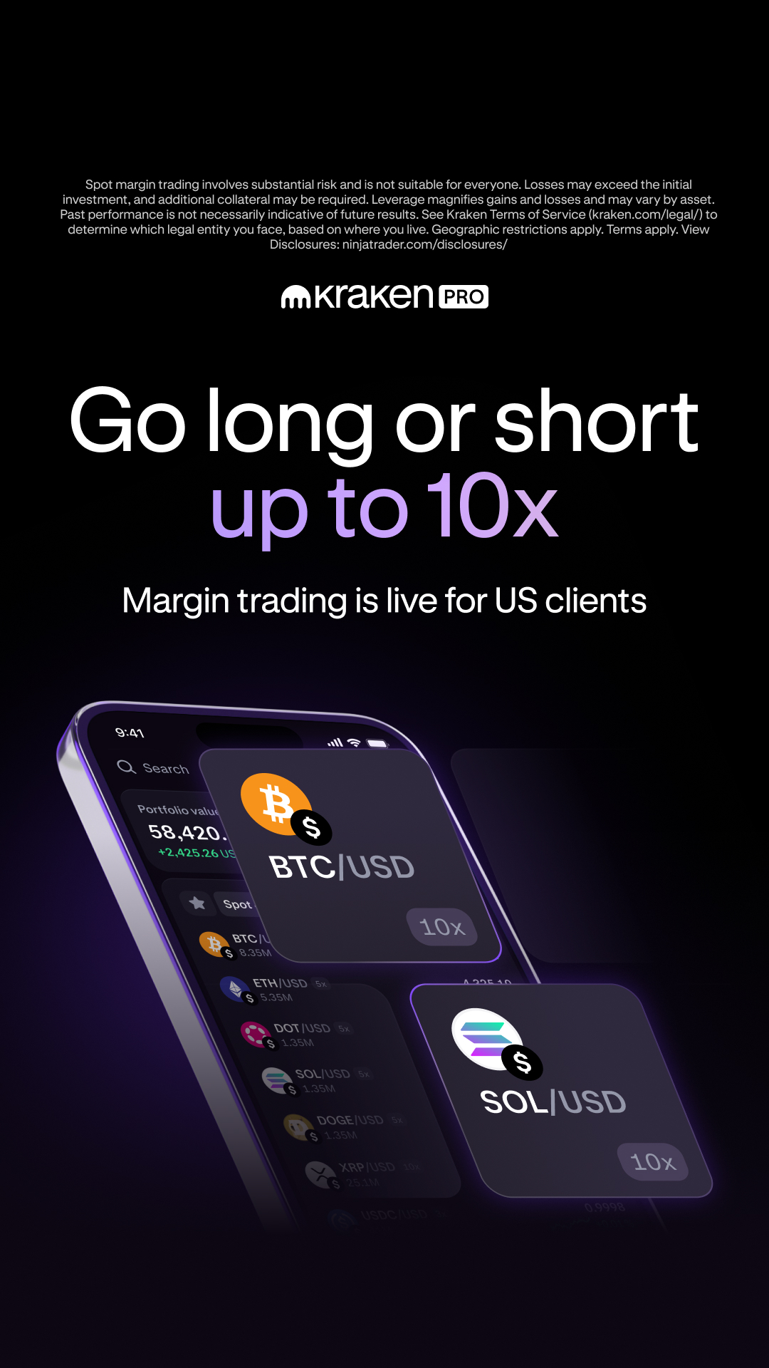 Kraken Digital Asset Exchange Facebook ad