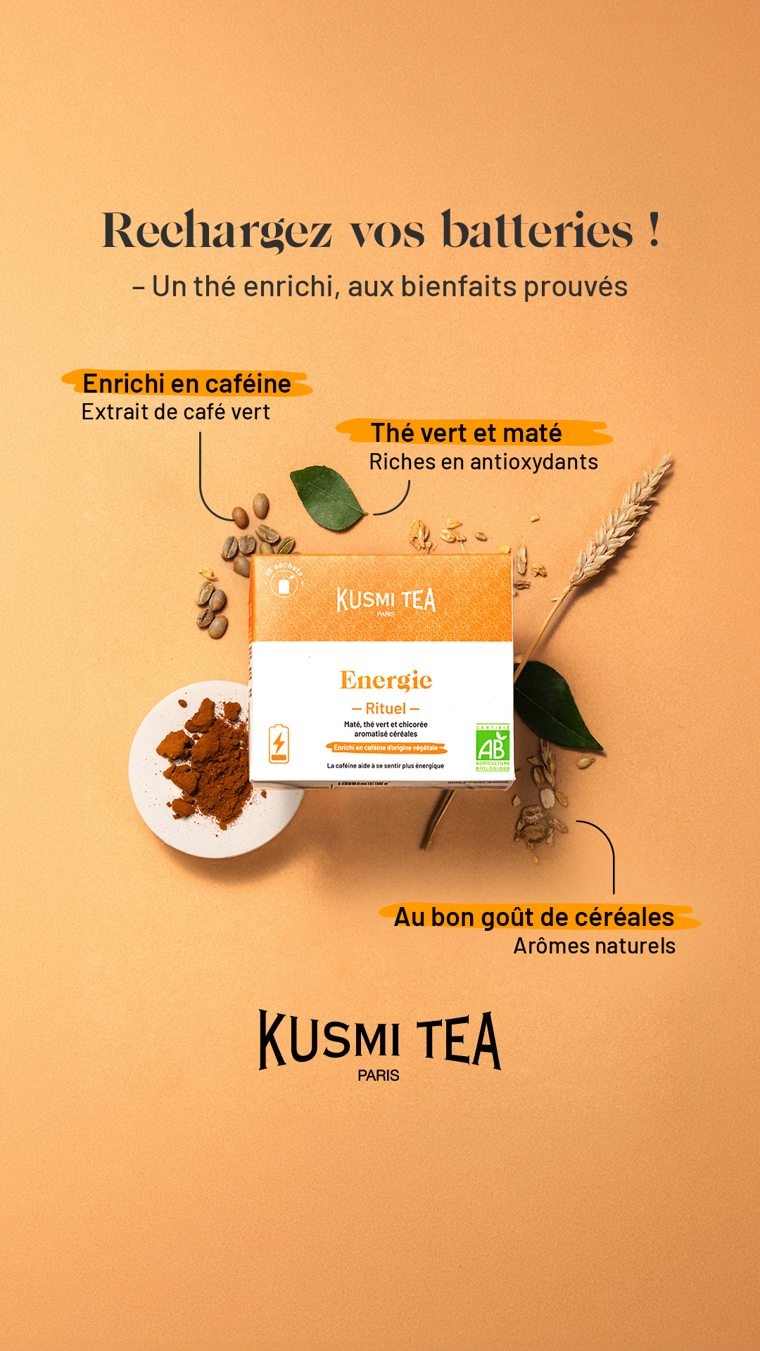 Kusmi Tea Facebook ad: Dès 9,90€