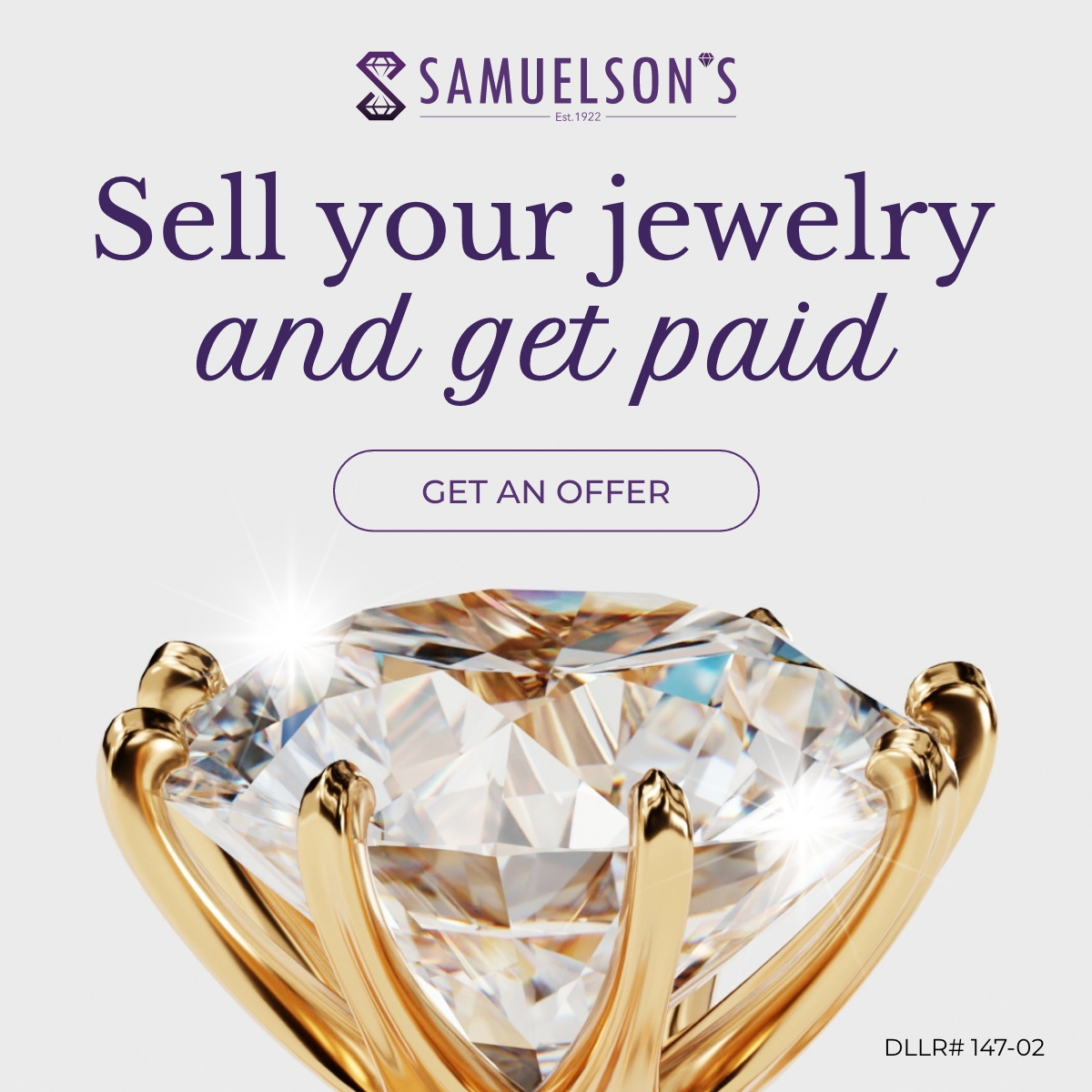 Samuelson's Diamonds & Estate Buyers Facebook ad
