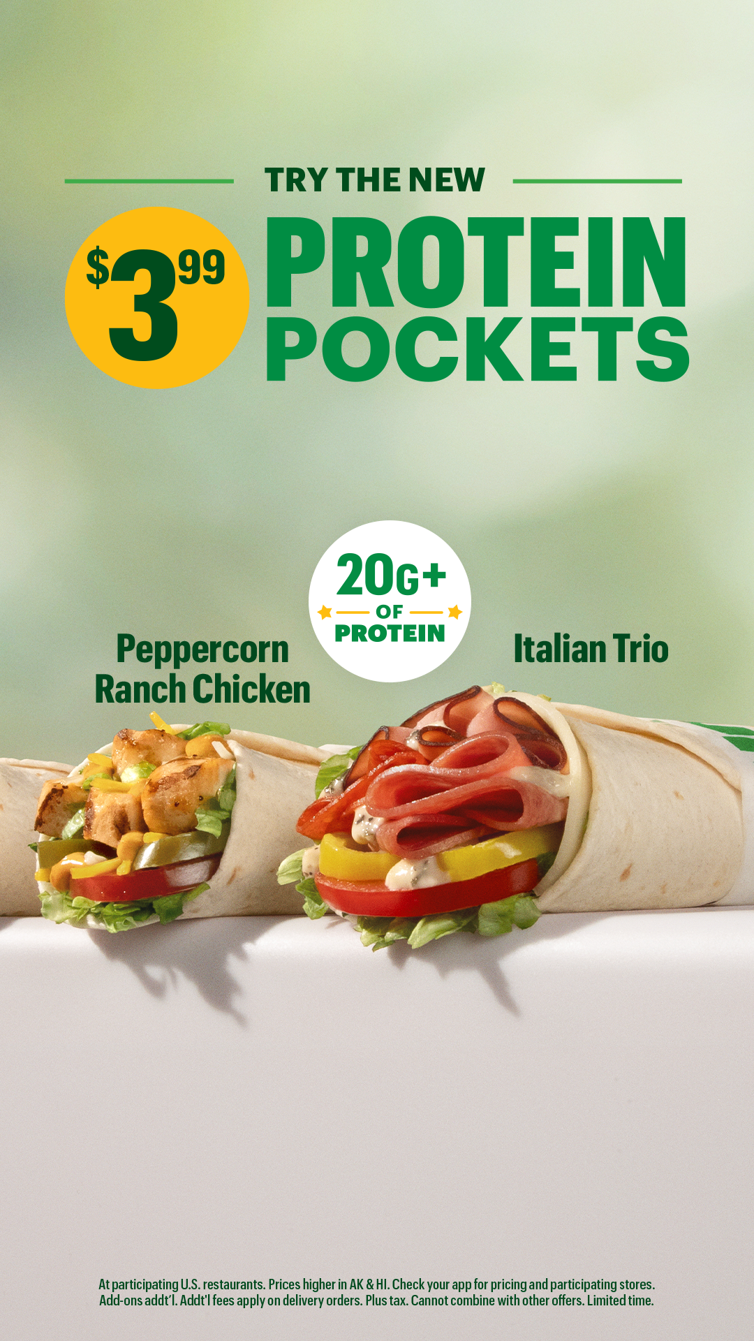 Subway Facebook ad