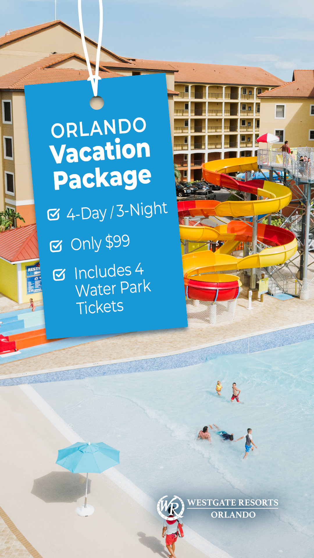 Westgate Lakes Resort & Spa Facebook ad from Jun 8, 2026
