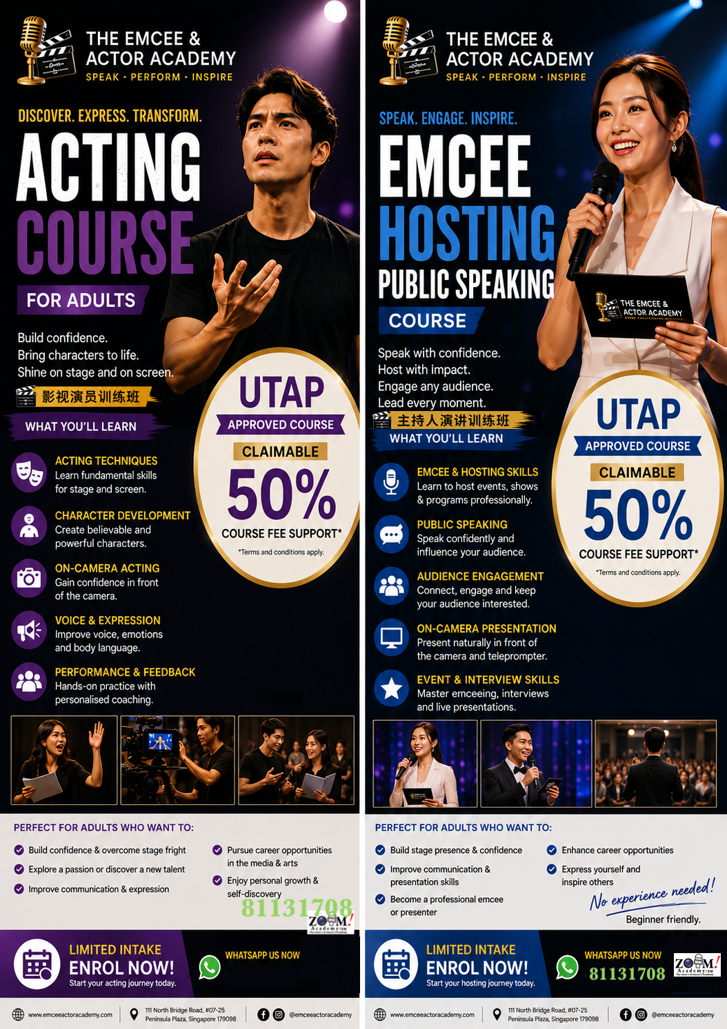 Zoom Academy Singapore Facebook ad from May 11, 2026