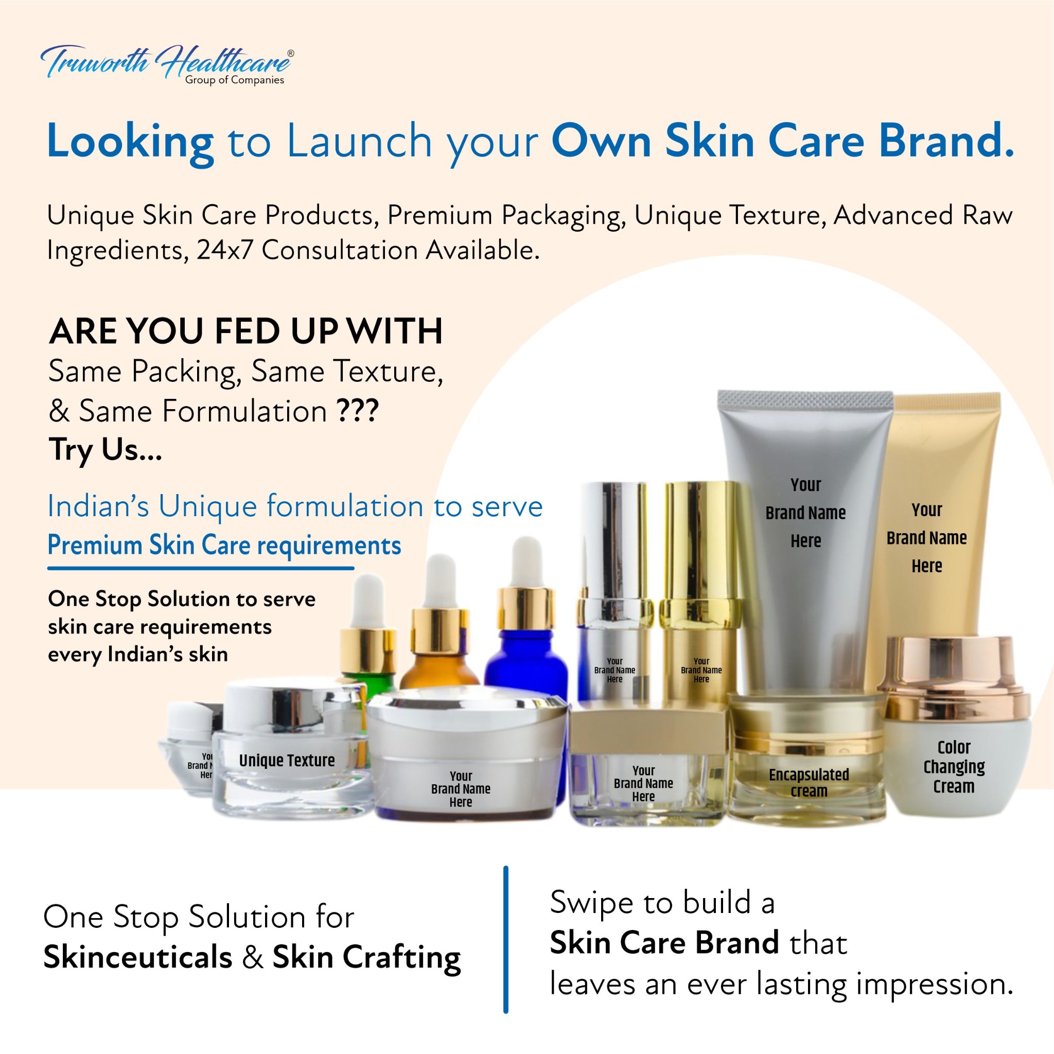 Truworth Healthcare Facebook ad: Looking for a reliable third-party manufacturer for your…