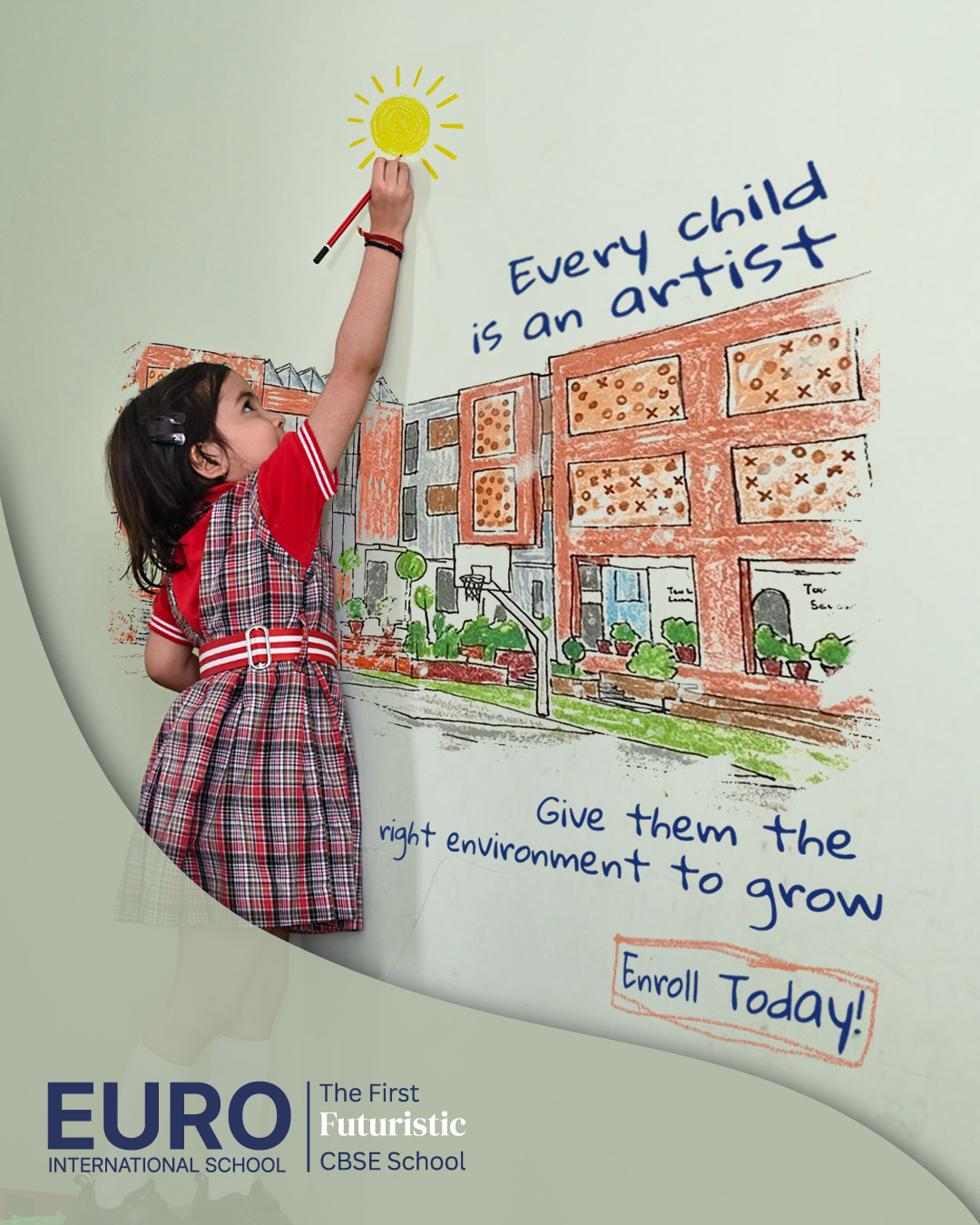 Euro International School, Sikar Facebook ad