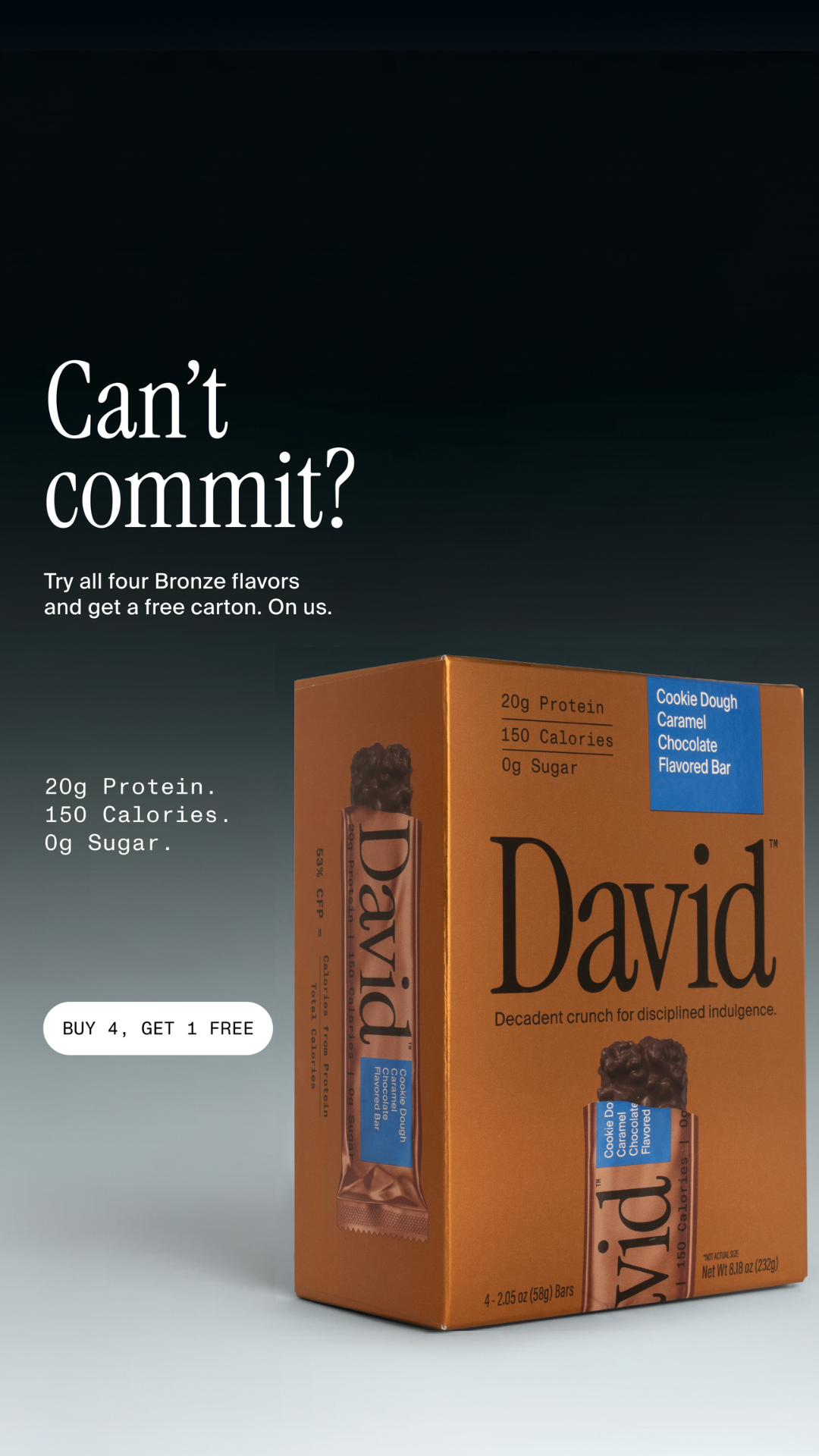David Protein Facebook ad