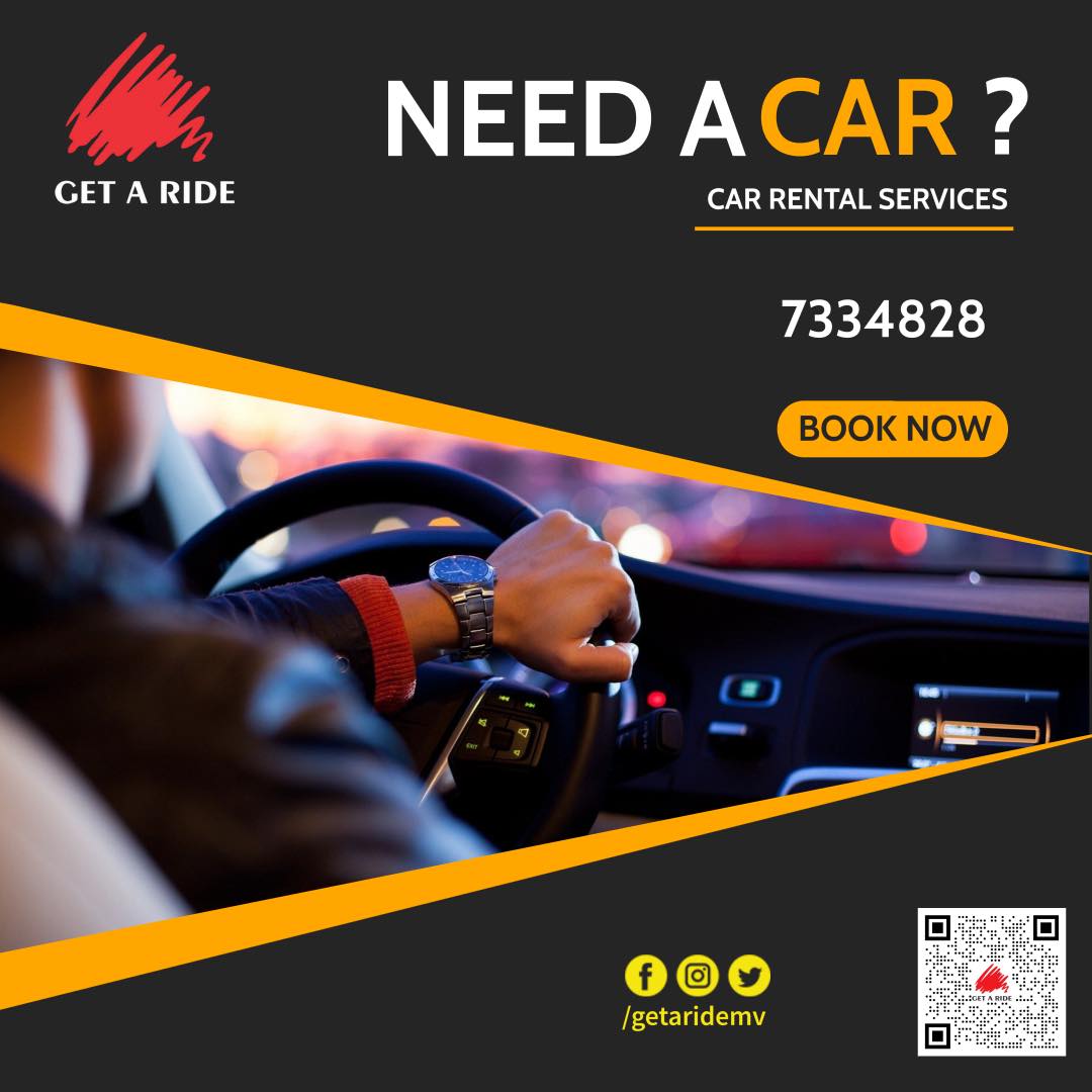 Get A Ride Facebook ad: Car rental in Male' Maldives Call us to…