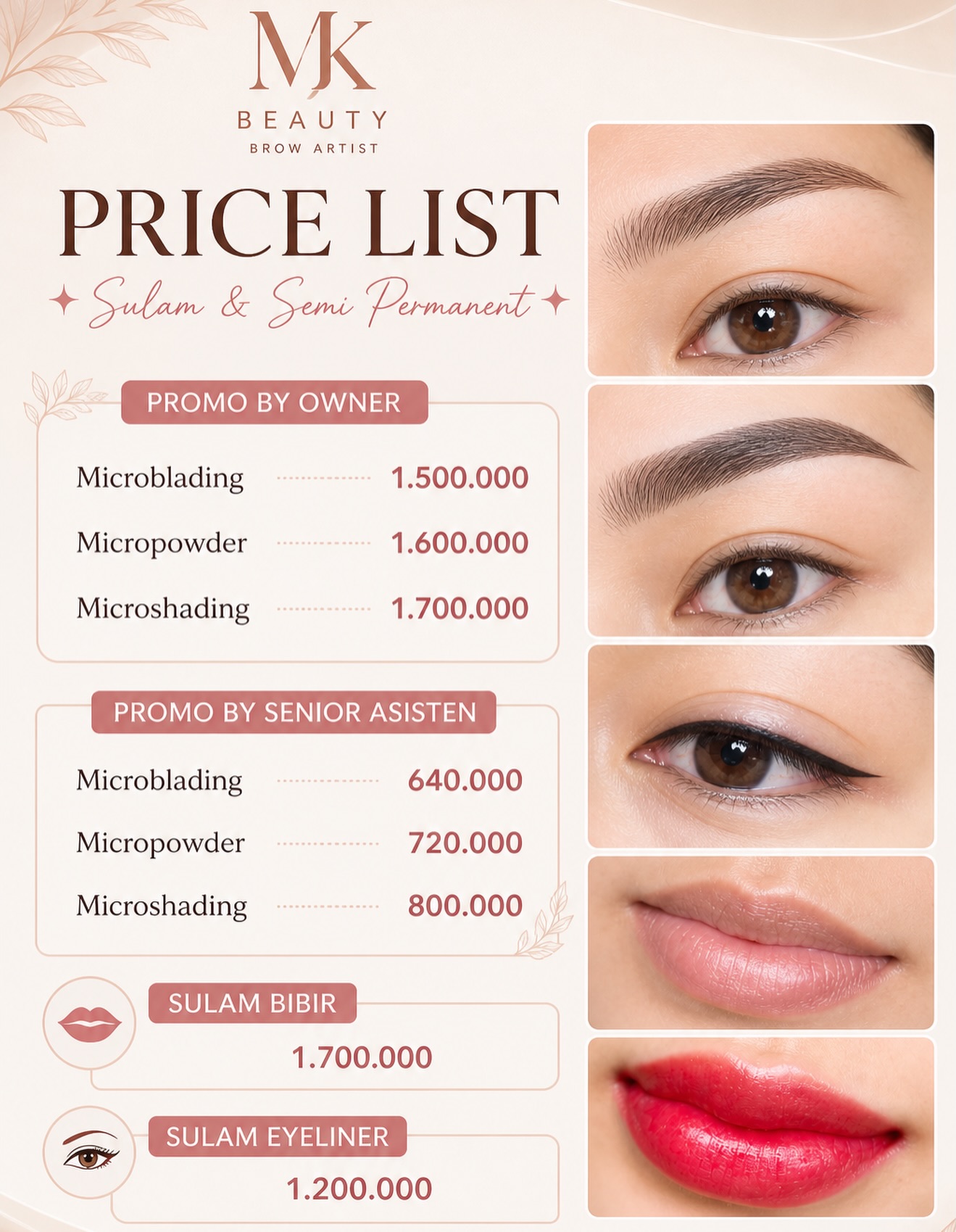MK Beauty ID Facebook ad: mkbeauty_id | Instagram, TikTok | Linktree