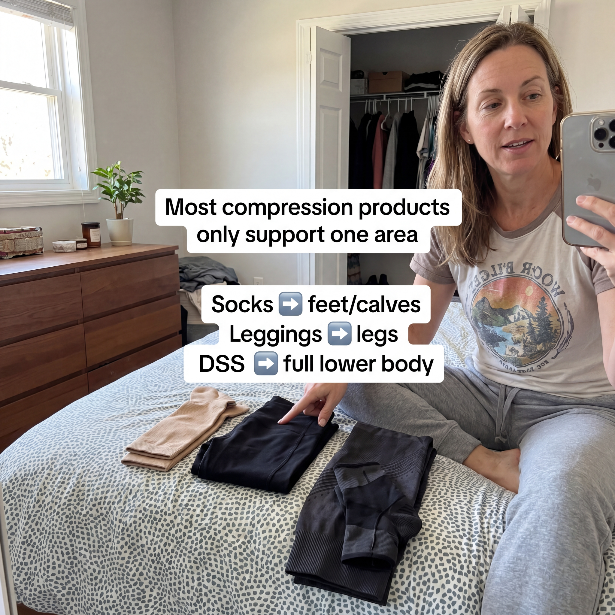 Doletics Facebook ad: Support Should Not Stop At The Calves.
