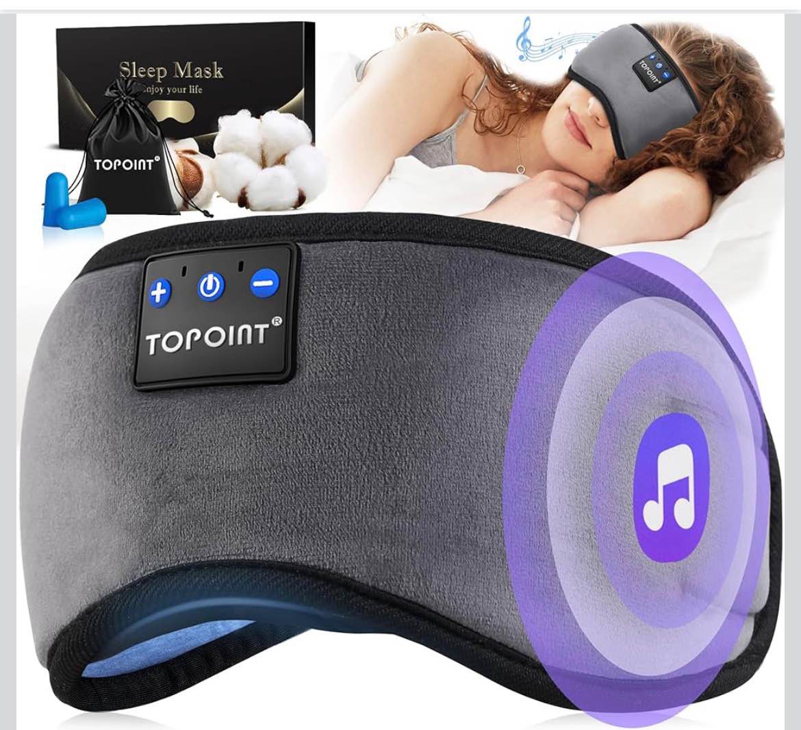 Luis Cisneros Facebook ad: Antifaz Bluetooth para Dormir con Audífonos Integrados…