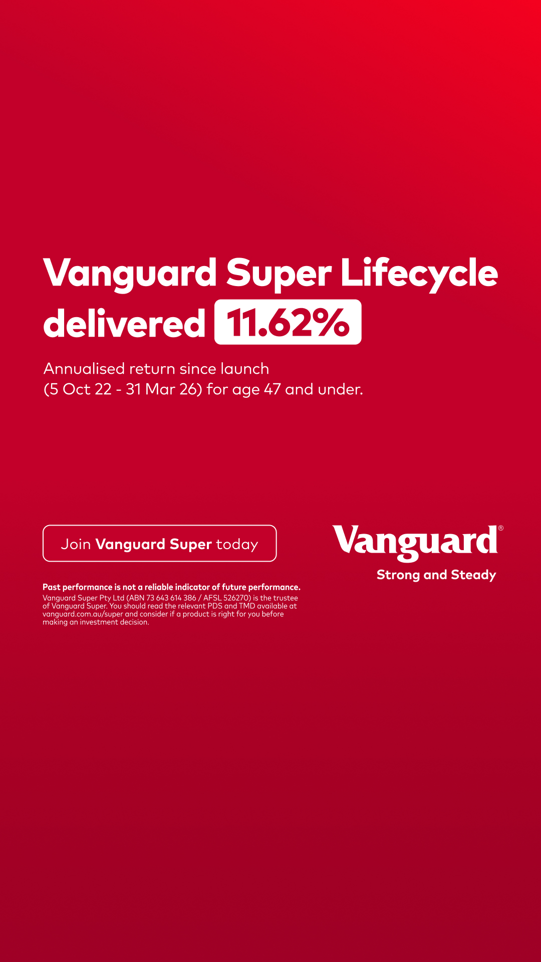 Vanguard Australia Facebook ad from May 17, 2026