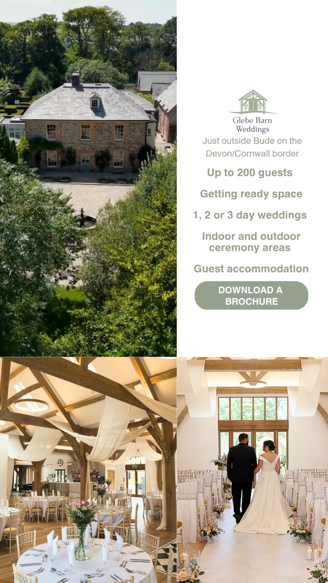 Glebe Barn Weddings Facebook ad from Jul 7, 2026