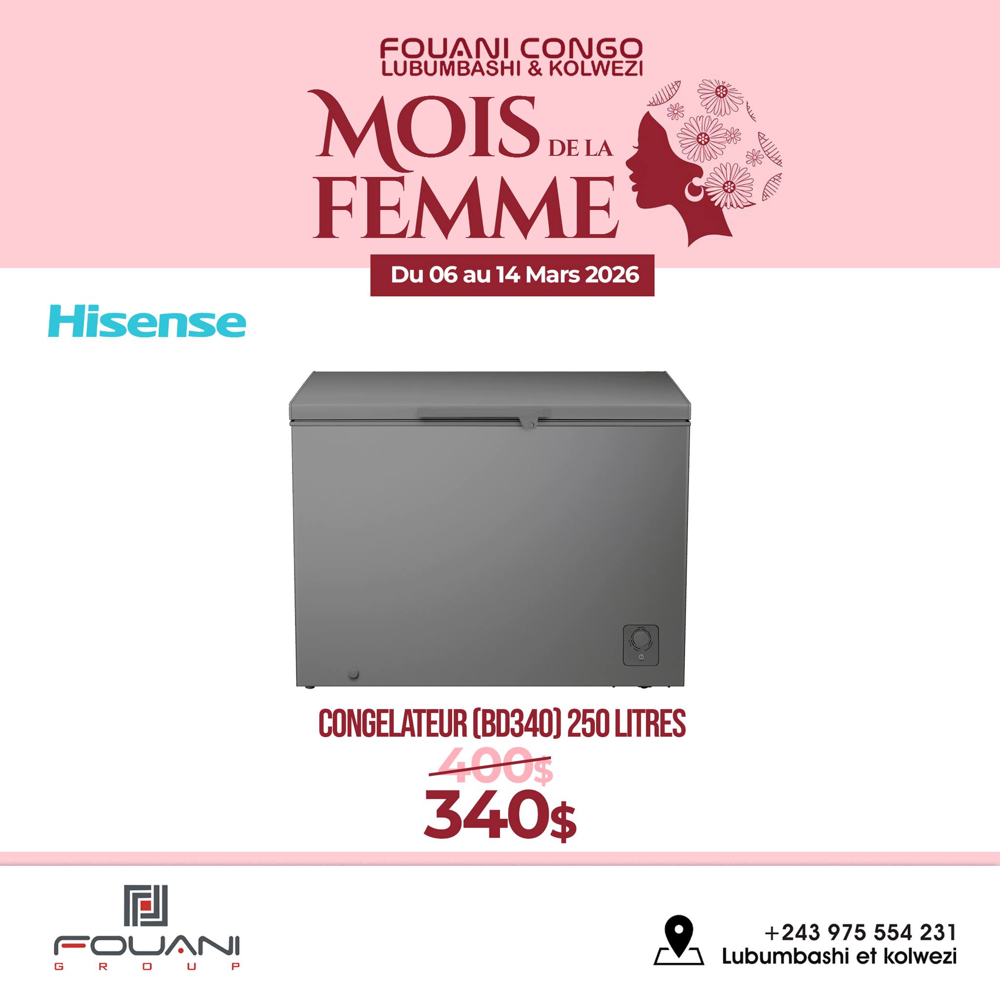 Fouani Lubumbashi Facebook ad