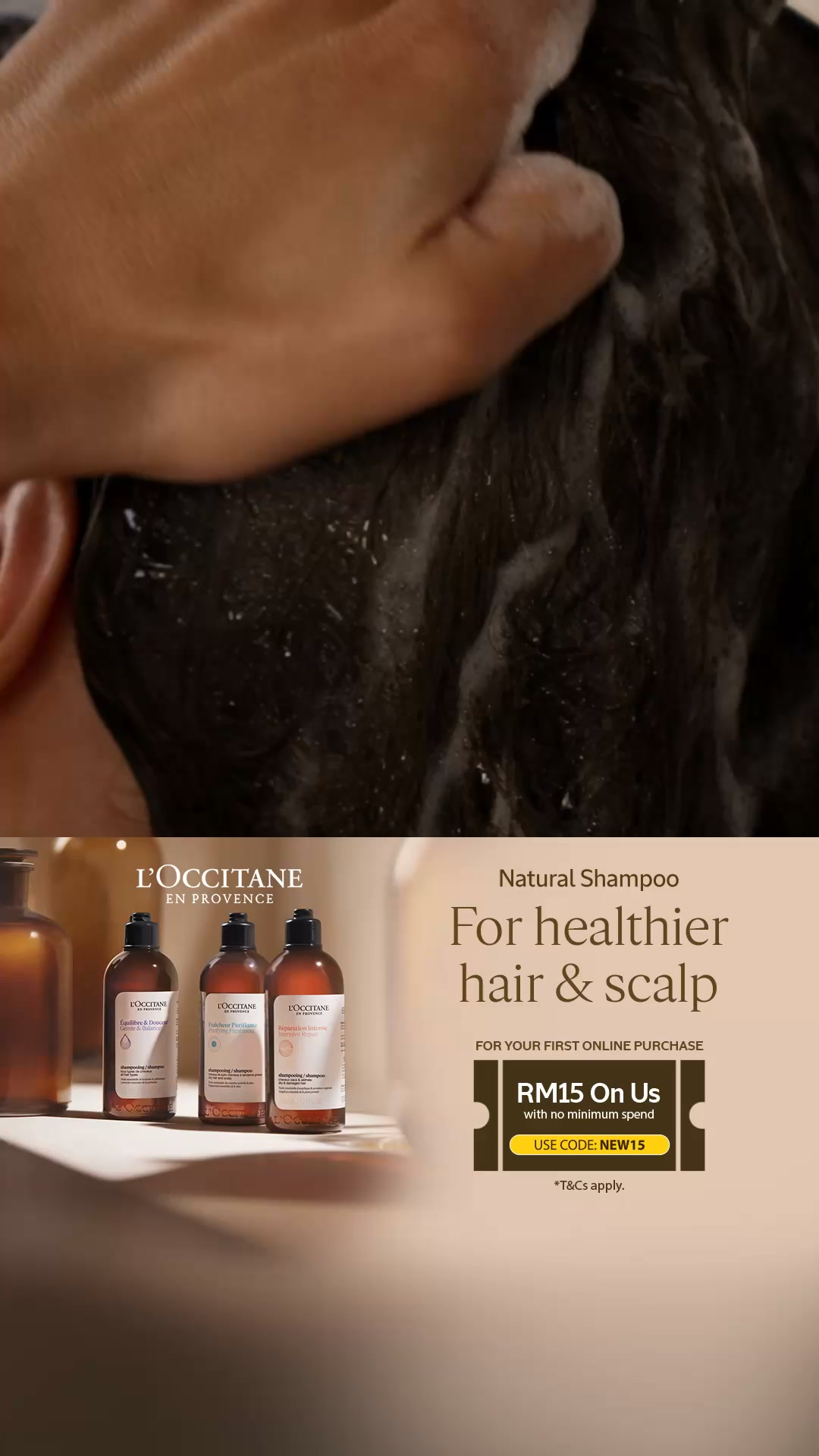 L'OCCITANE en Provence Facebook ad: RM15 OFF First Order