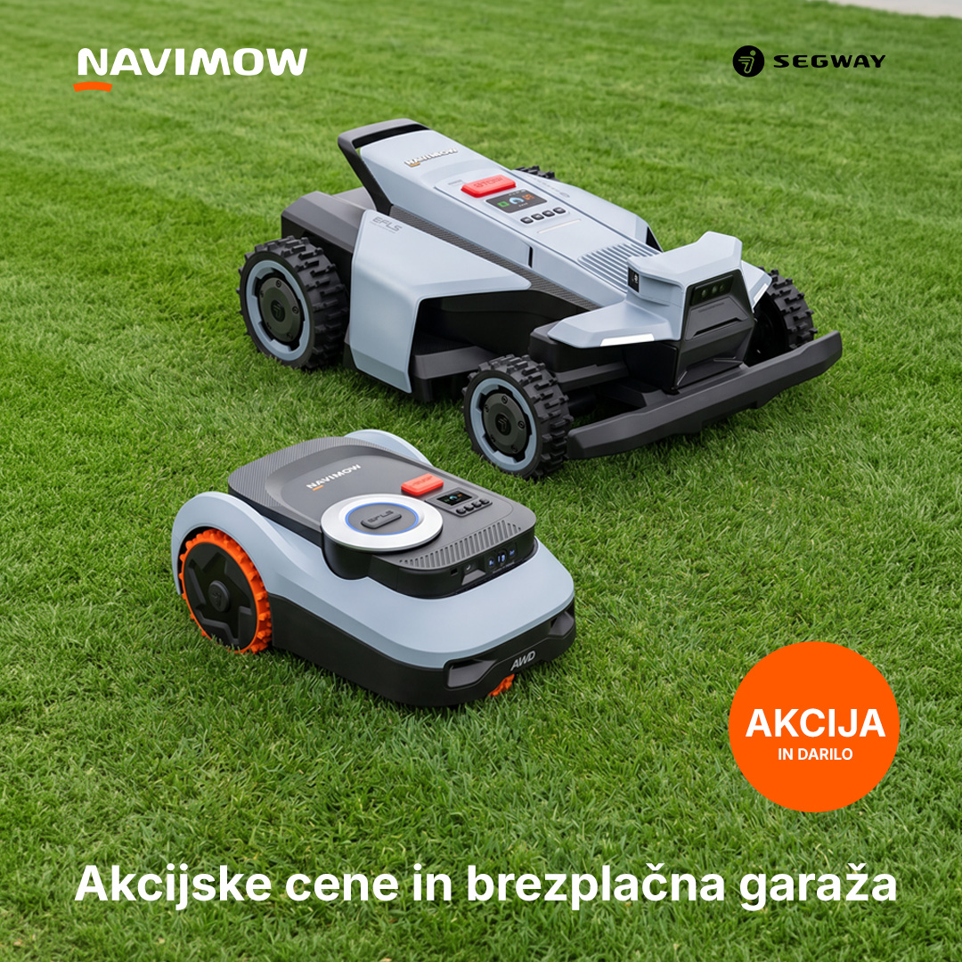 Navimow Shop Facebook ad: Akcija + brezplačna garaža