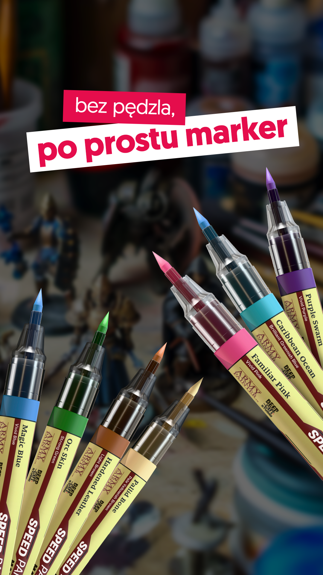 Rebel.pl Facebook ad: Markery do malowania figurek