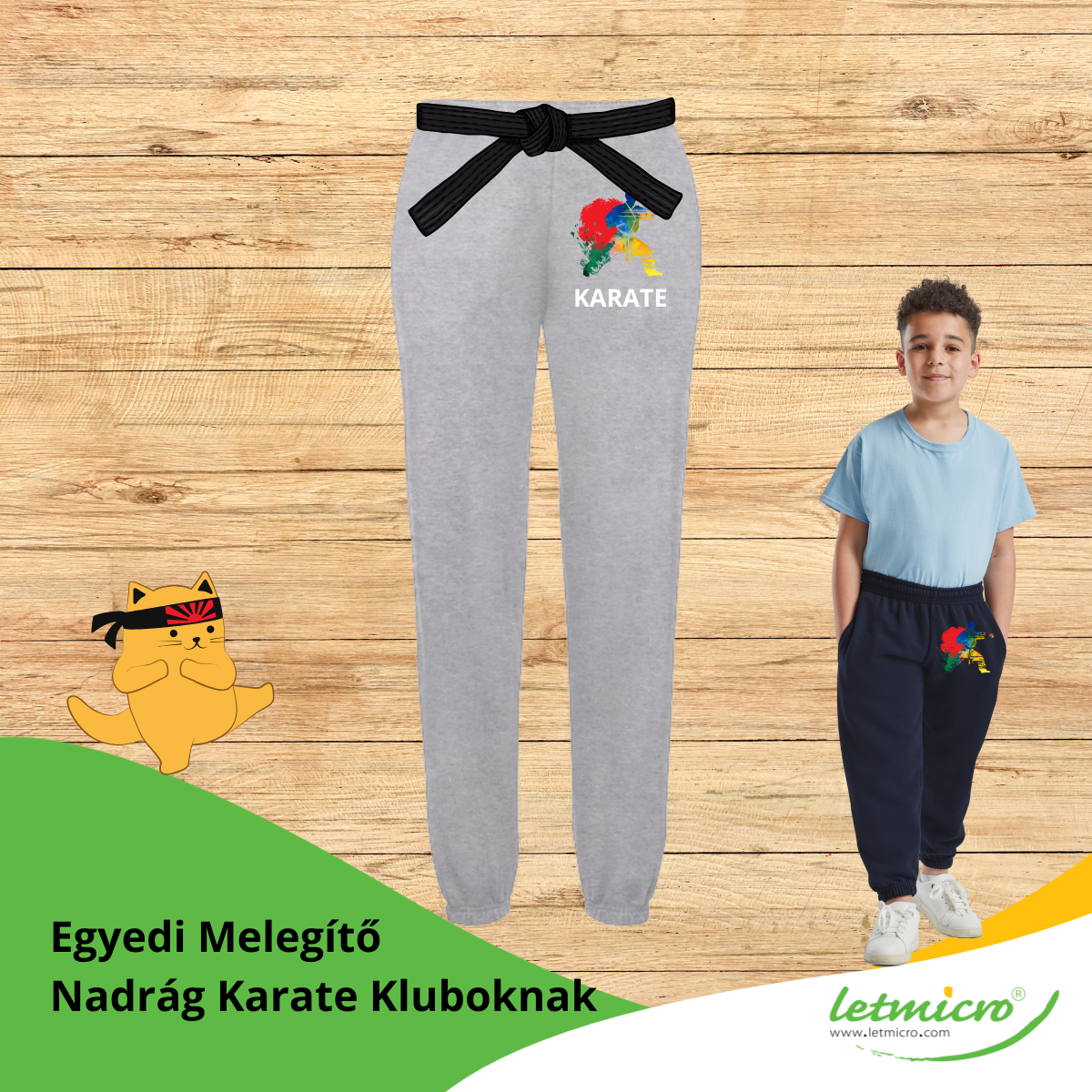 Letmicro Facebook ad: Egyedi Nadrág Karate kedvelőknek