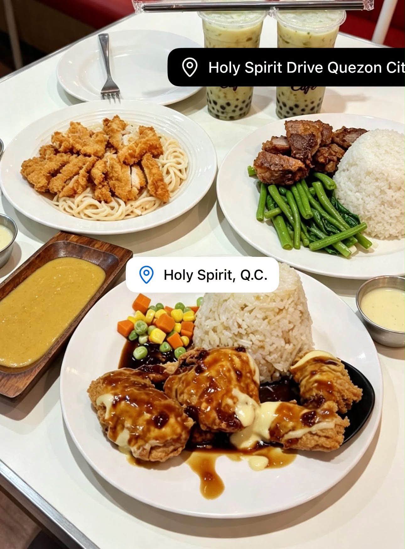 Chicken Station Fried And Sauces / Steak House Facebook ad: 99 MEALS SA HOLYSPIRIT BF RD NOW OPERATING…