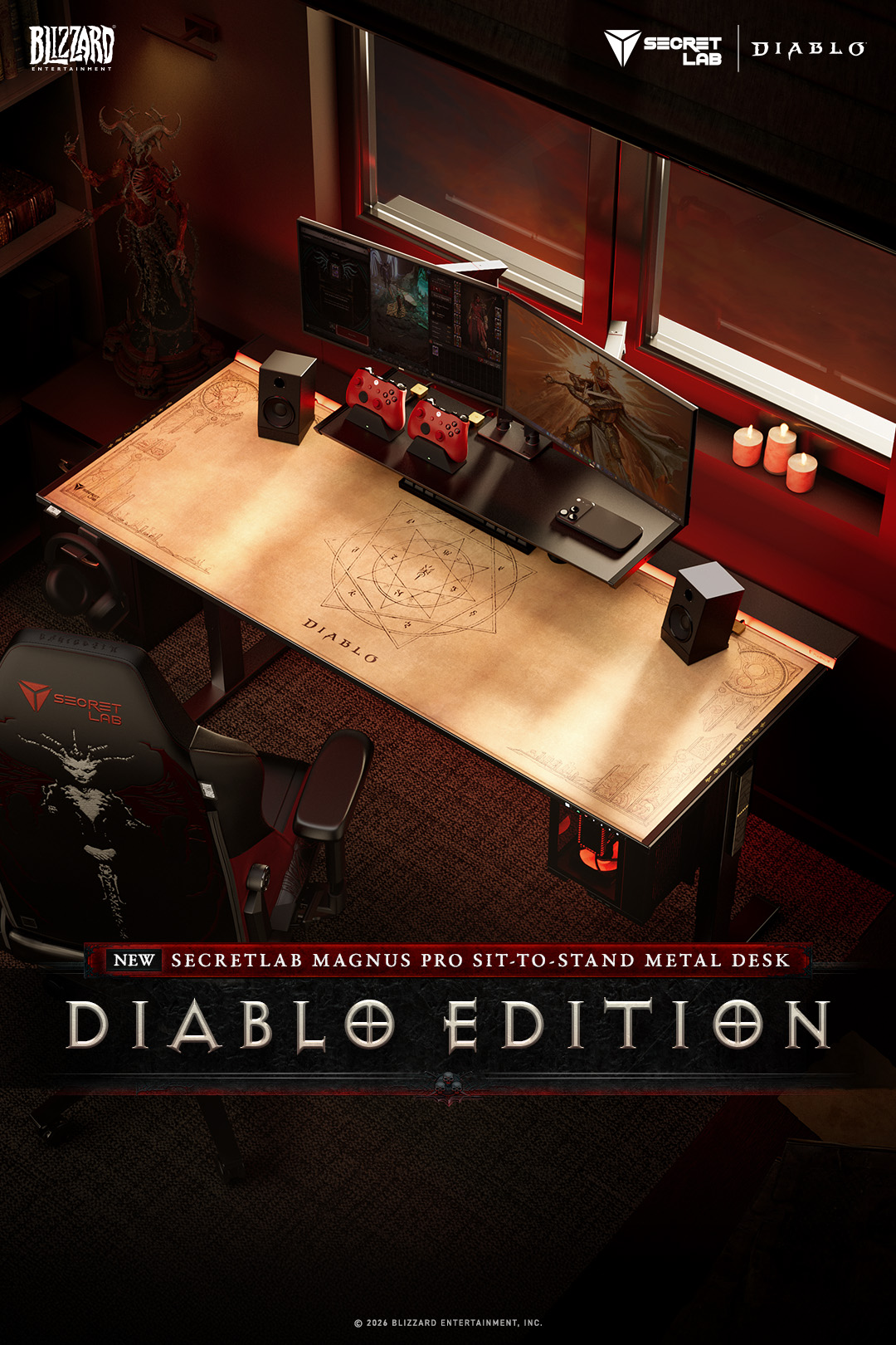Secretlab Facebook ad: From the High Heavens to the Burning Hells…