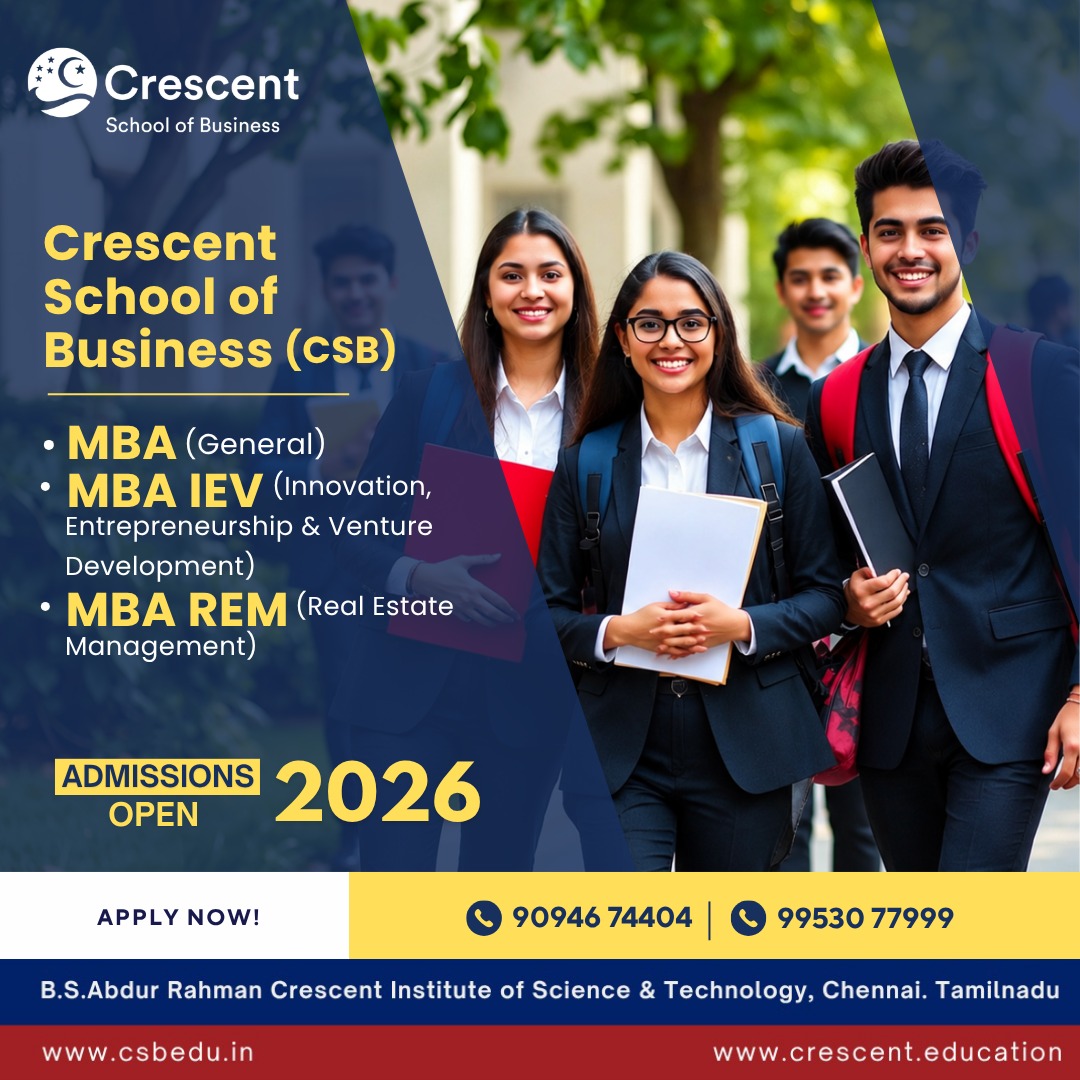 BSA Crescent Institute of Science and Technology Facebook ad
