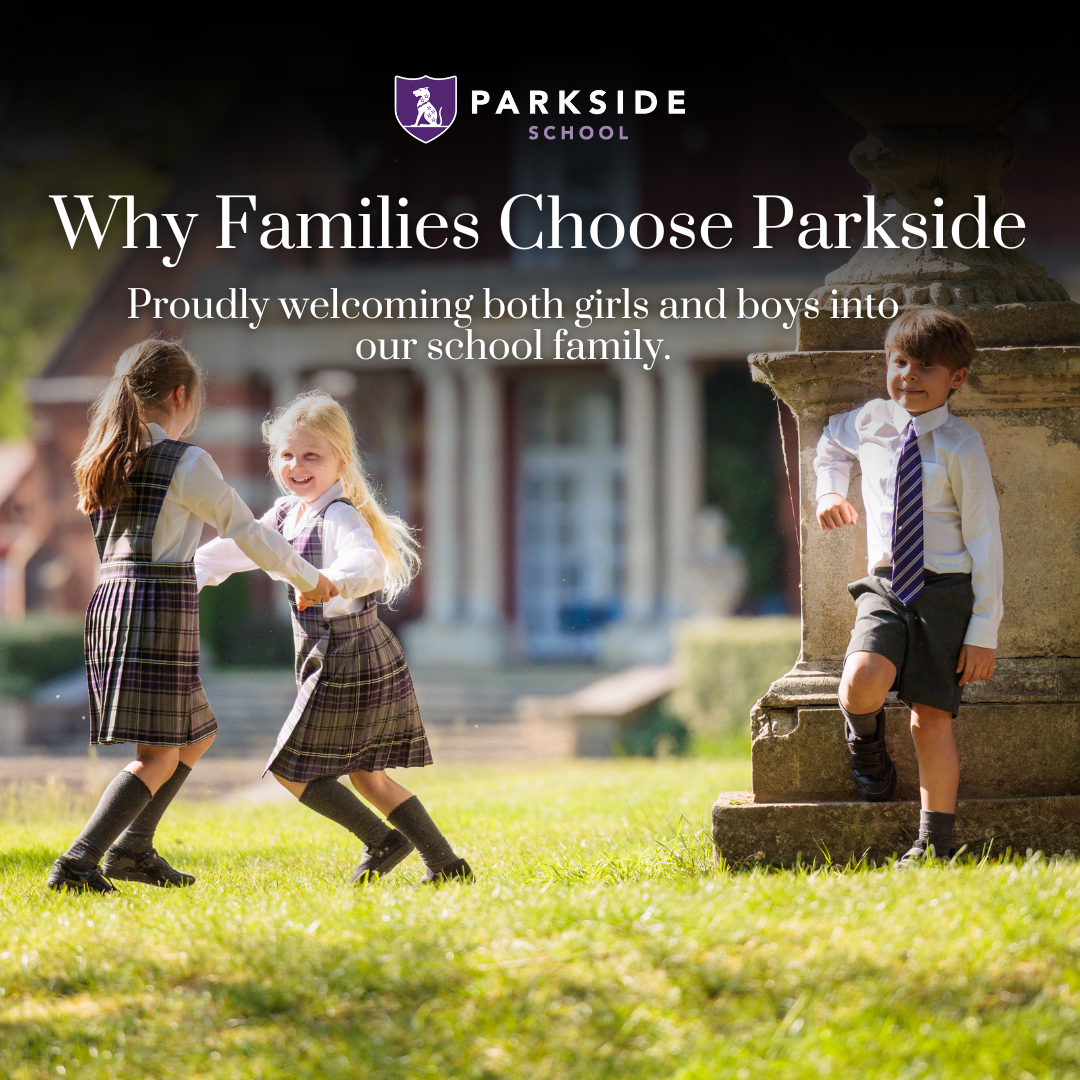 Parkside School Facebook ad: From our 40-acre grounds and Forest School, to…