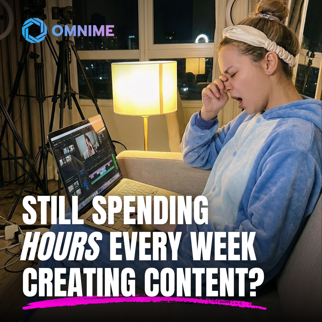 Omnime AI Facebook ad: Creators: consistency is the hardest part of growth
