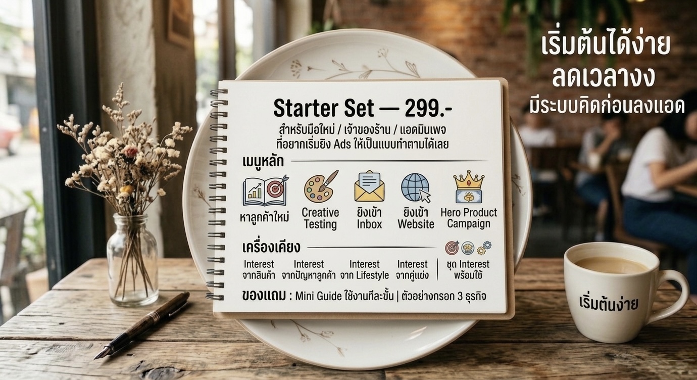 AI สำหรับคนทำธุรกิจจริง Facebook ad: ซื้อเครื่องมือยิงแอดมาหลายอย่าง