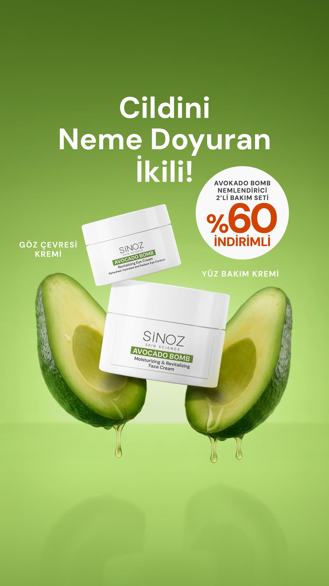 Sinoz Kozmetik Facebook ad from Jan 21, 2026