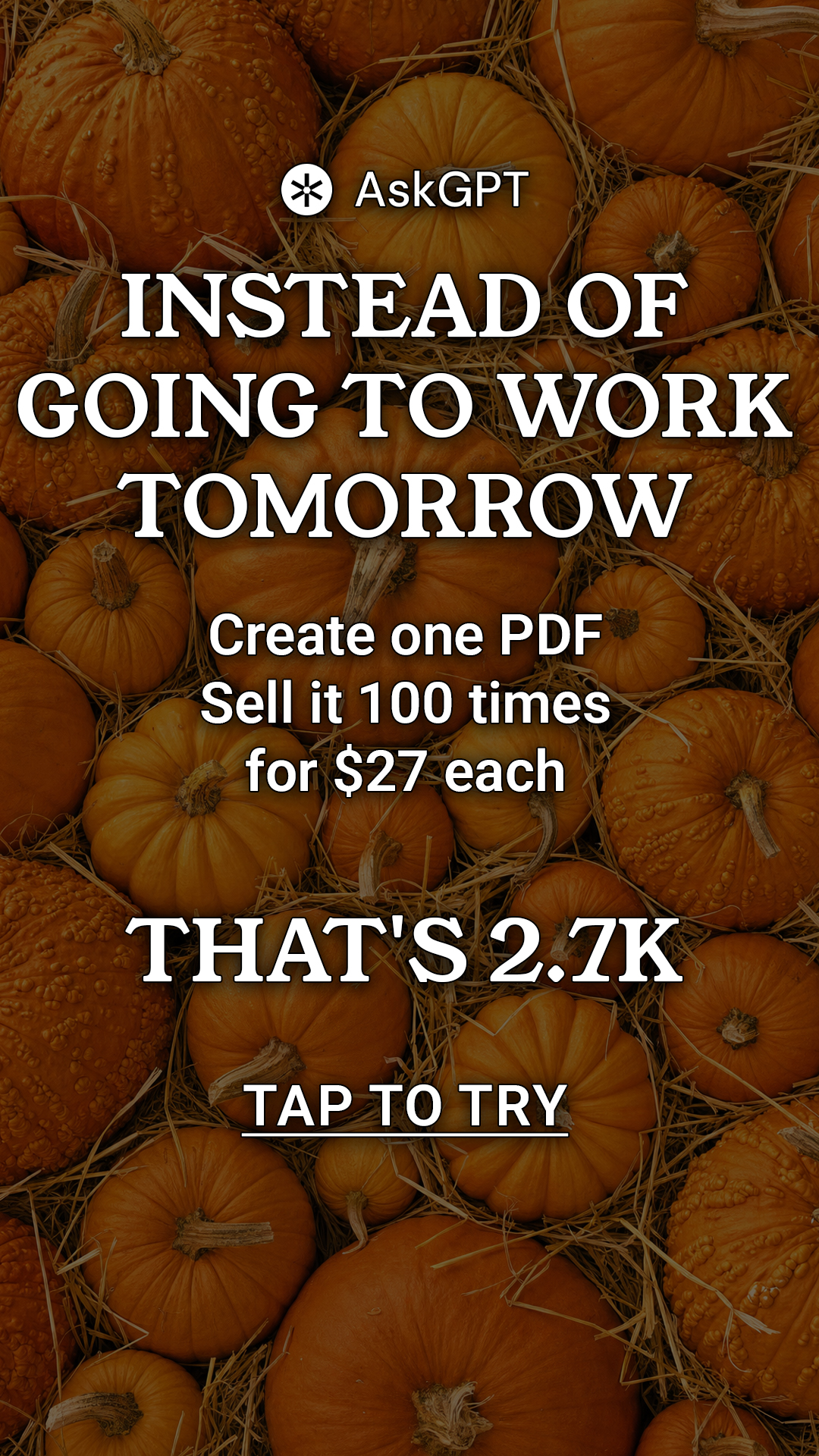 Tyler Moss Facebook ad: Try Now