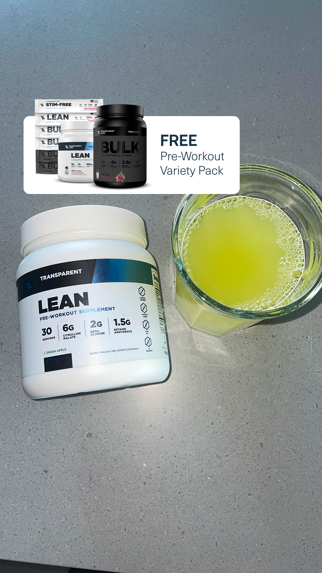 Transparent Labs Facebook ad
