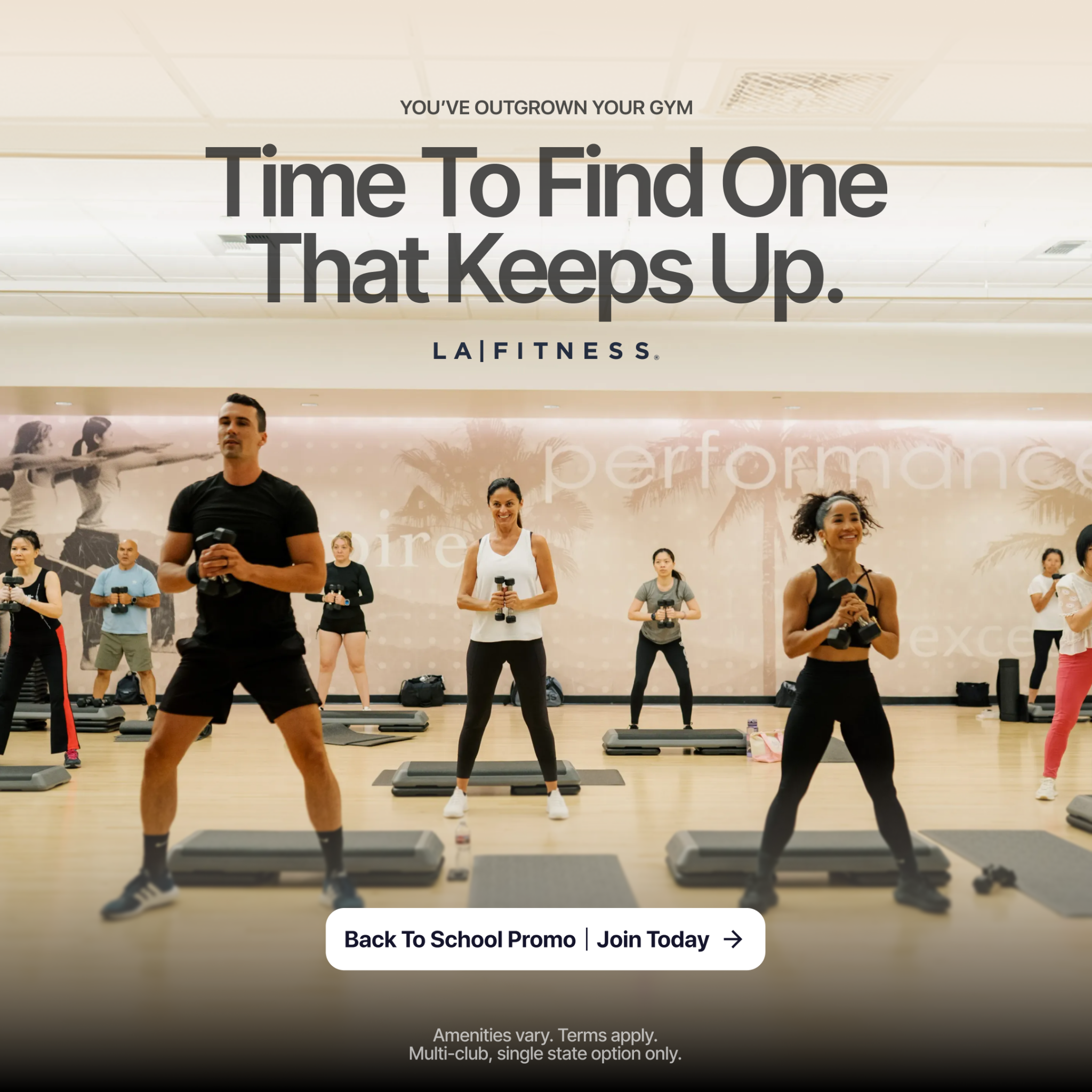 LA Fitness Facebook ad