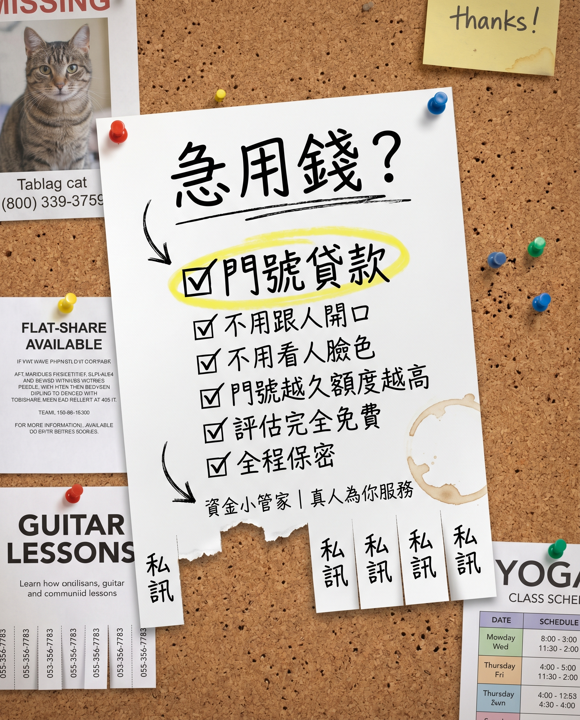 資金小管家 Facebook ad: 不用開口 安靜解決資金需求