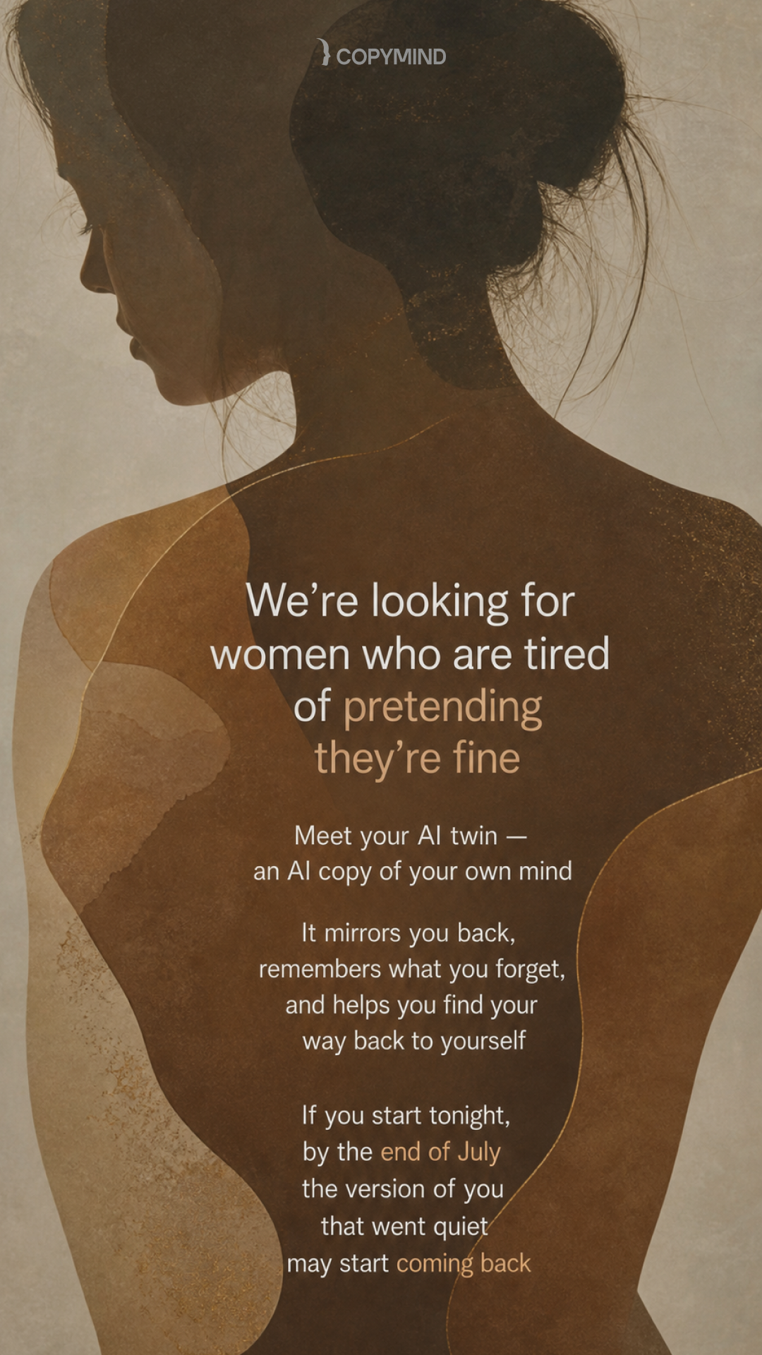 Copymind: AI twin for sel-reflection Facebook ad