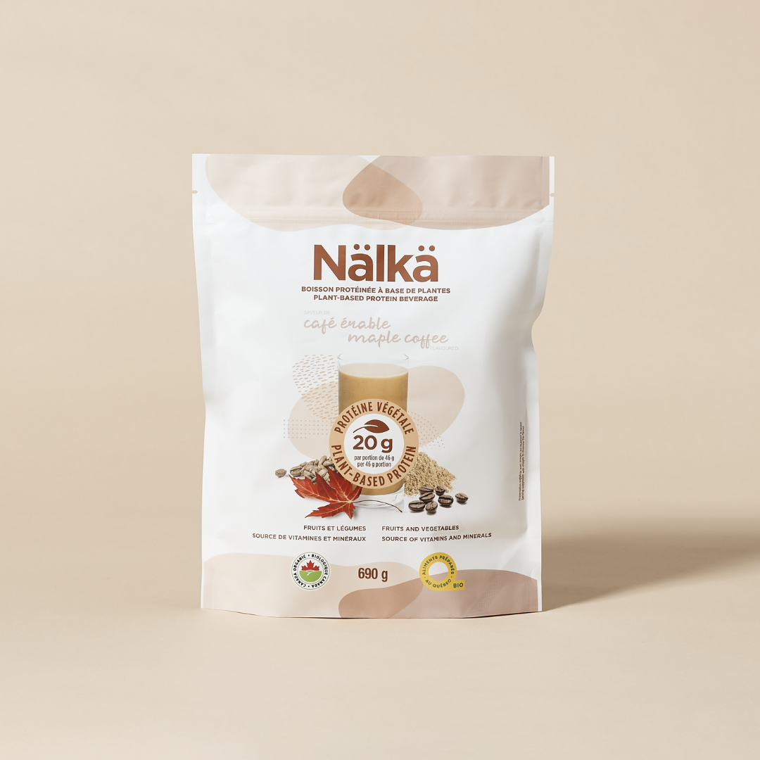 Nälkä Nutrition Facebook ad: Café & Érable, c’est le genre de saveur…